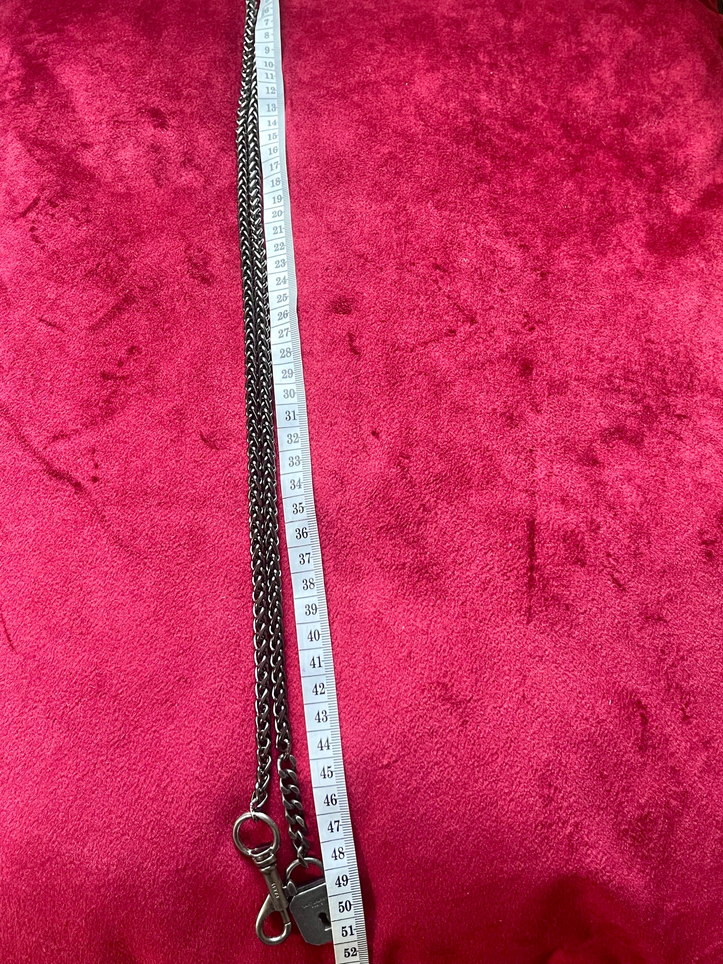 Saint Laurent Lock Charm Upcycled Necklace – Vintage Keychain Pendant