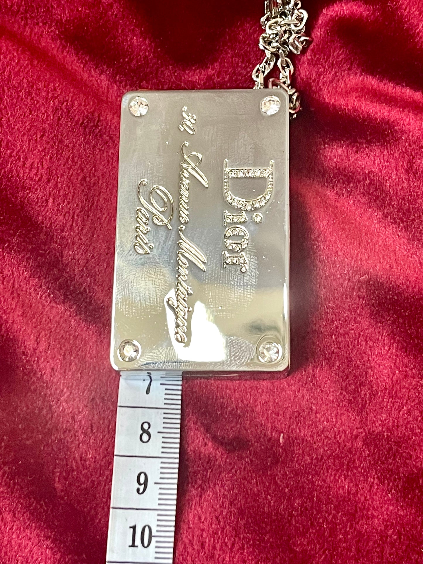 Dior Jeweled Lip Gloss Duo Bag Charm Vintage Collectible