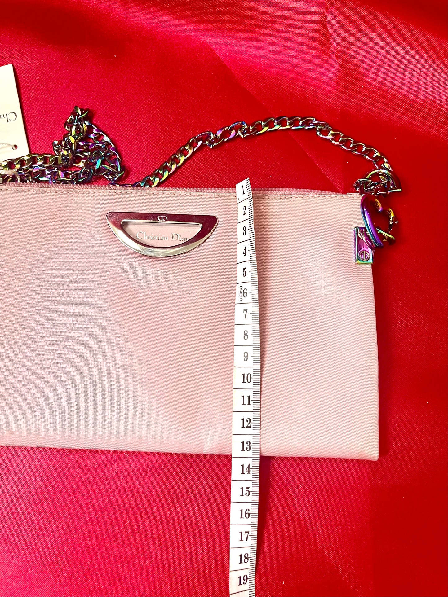 Christian Dior Vintage Rose Clutch Bag Pouch Modified