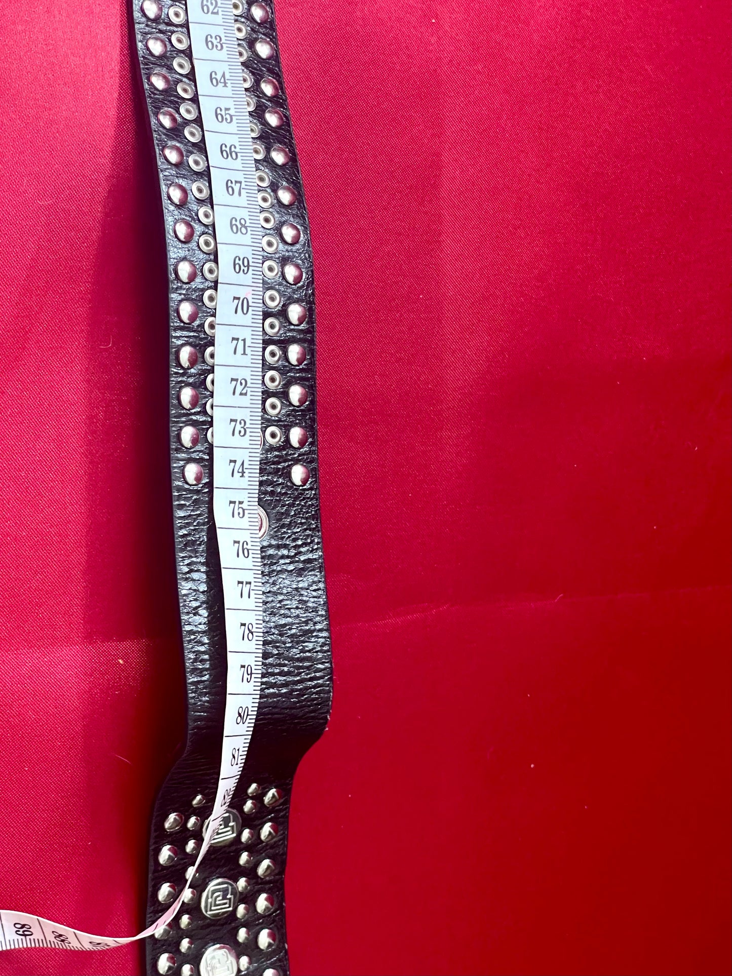 Paco Rabanne Leather Studded Belt
