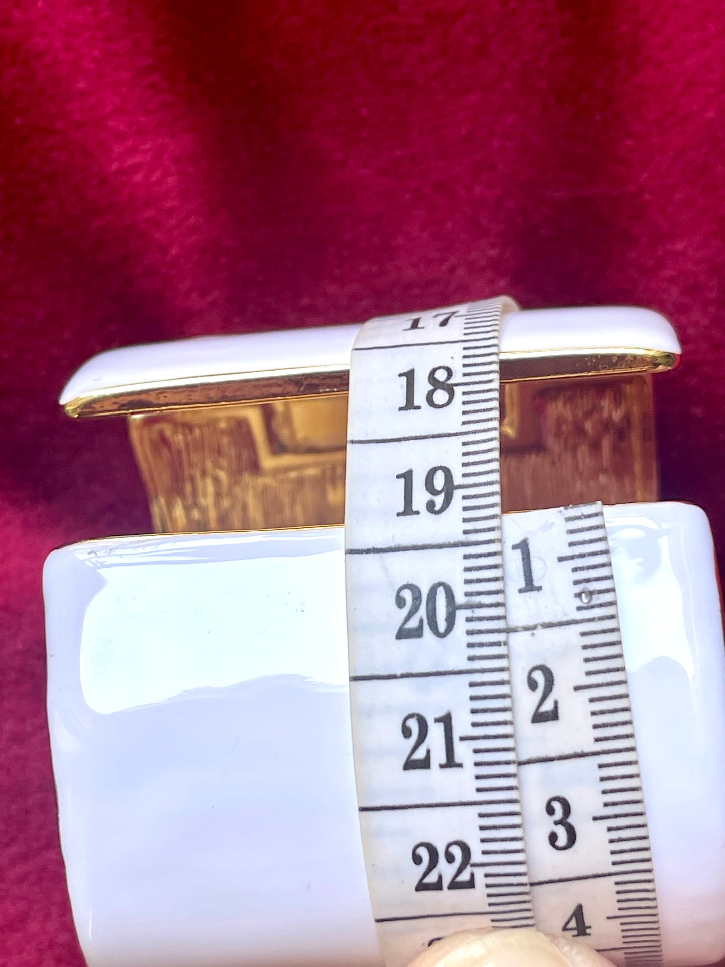 White Enameled Metal Jonc Multicolored Crystals Verdura Inspired