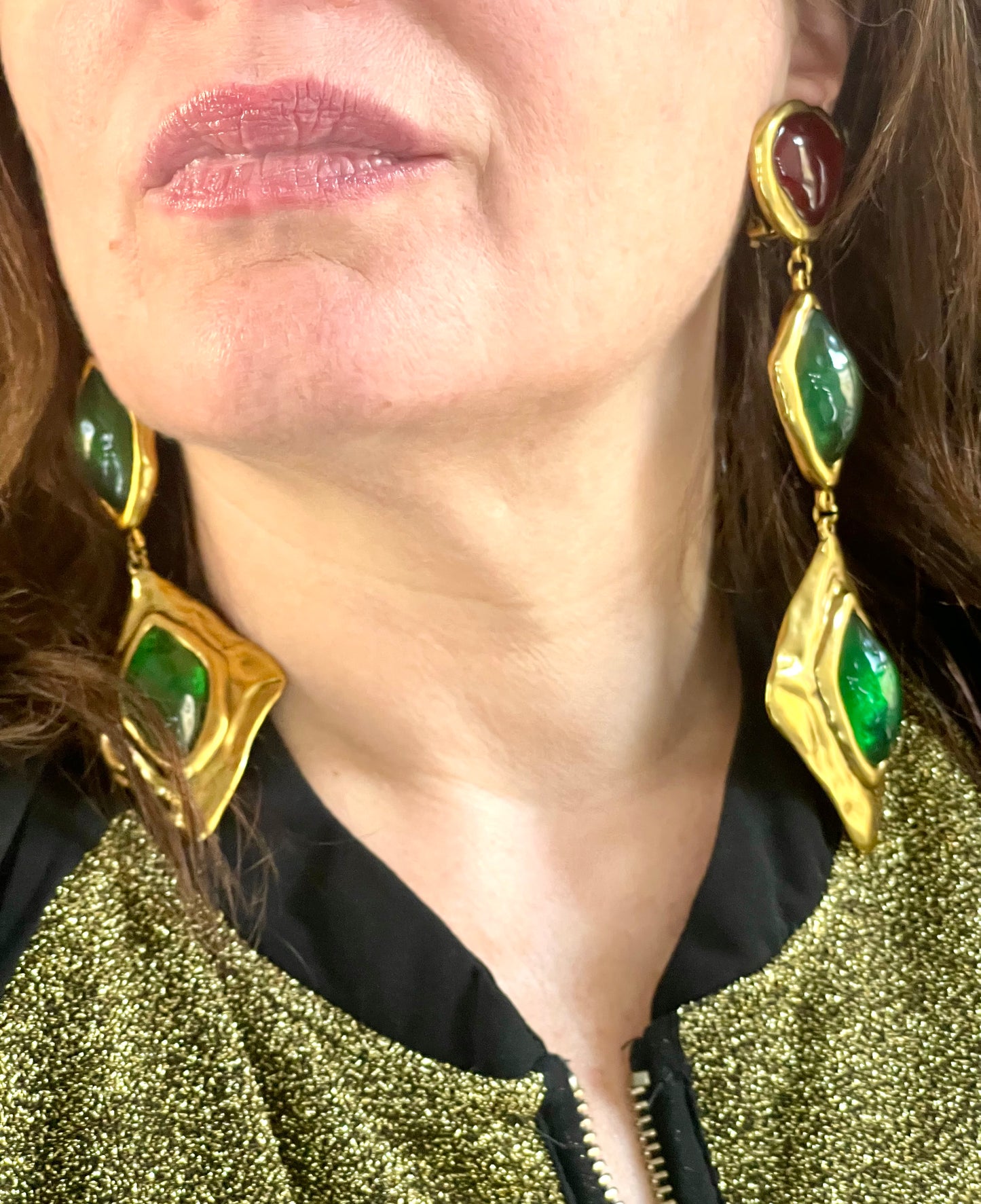 Les boucles d'oreilles XXL Art Nouveau