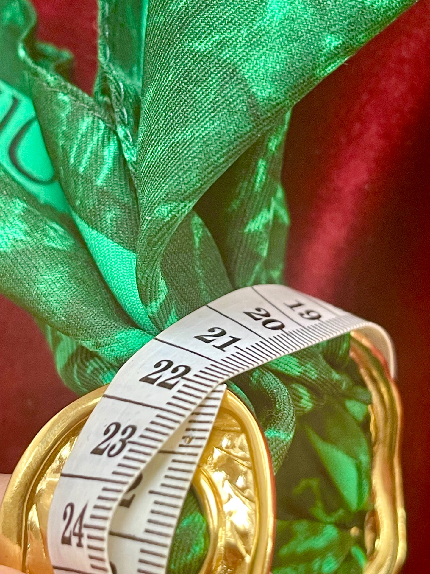 Christian Dior Vintage Poison Scarf Gold Bracelet