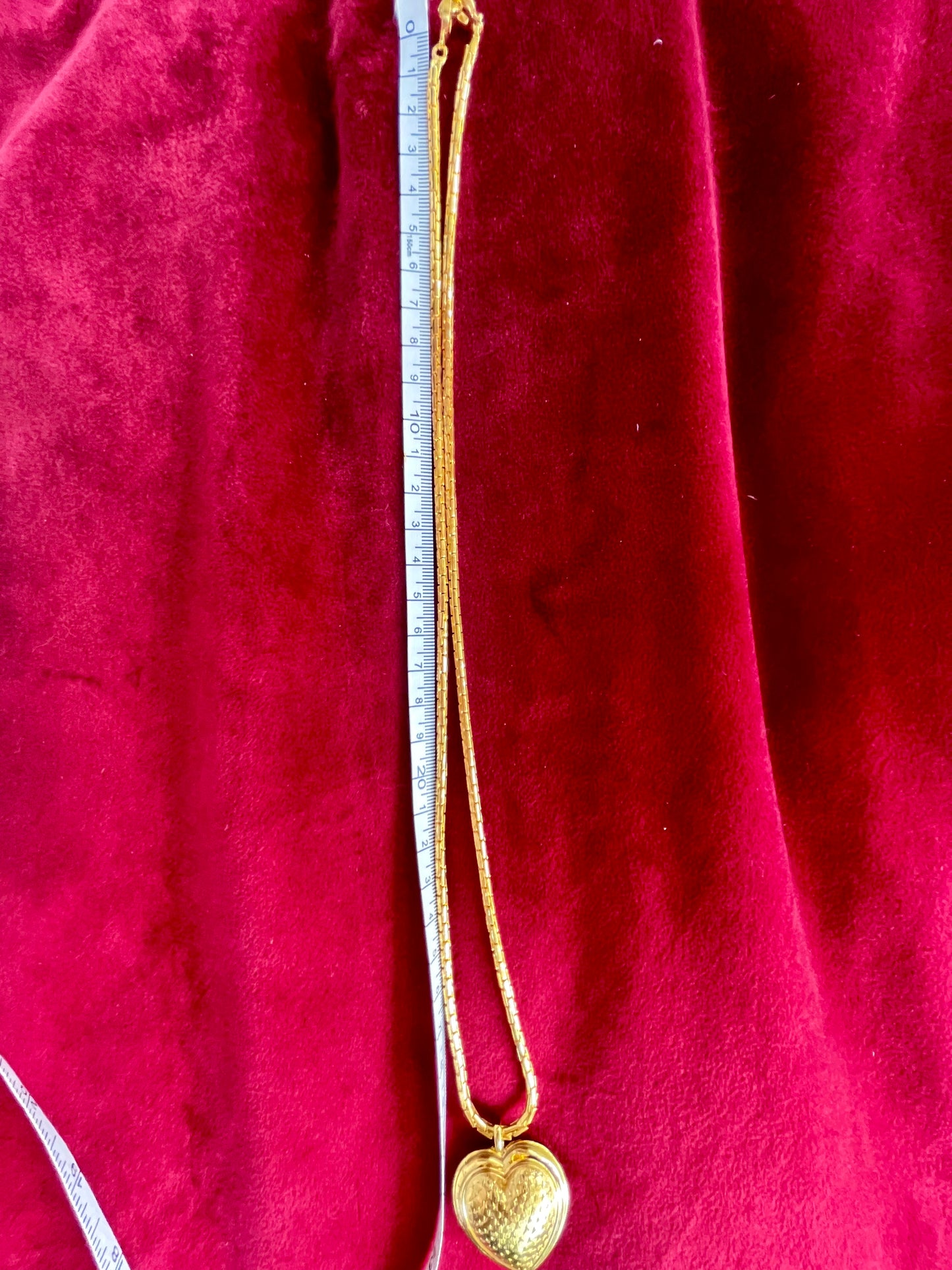 Refurbished Vintage Authentic Long Dior Necklace Heart Pendant