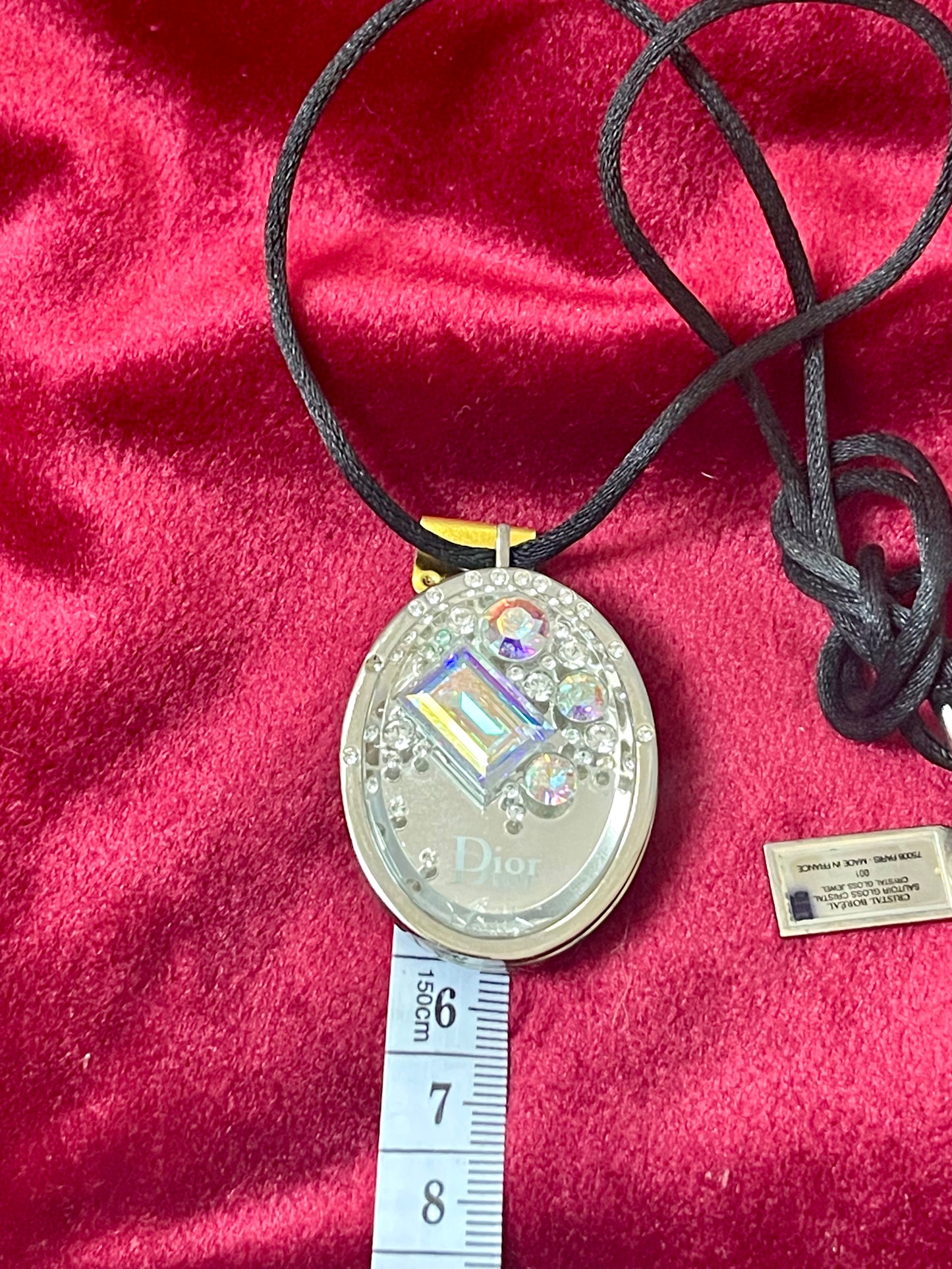 Vintage Dior Cristal Boréal Lip Gloss Locket Necklace – With or Without Original Box