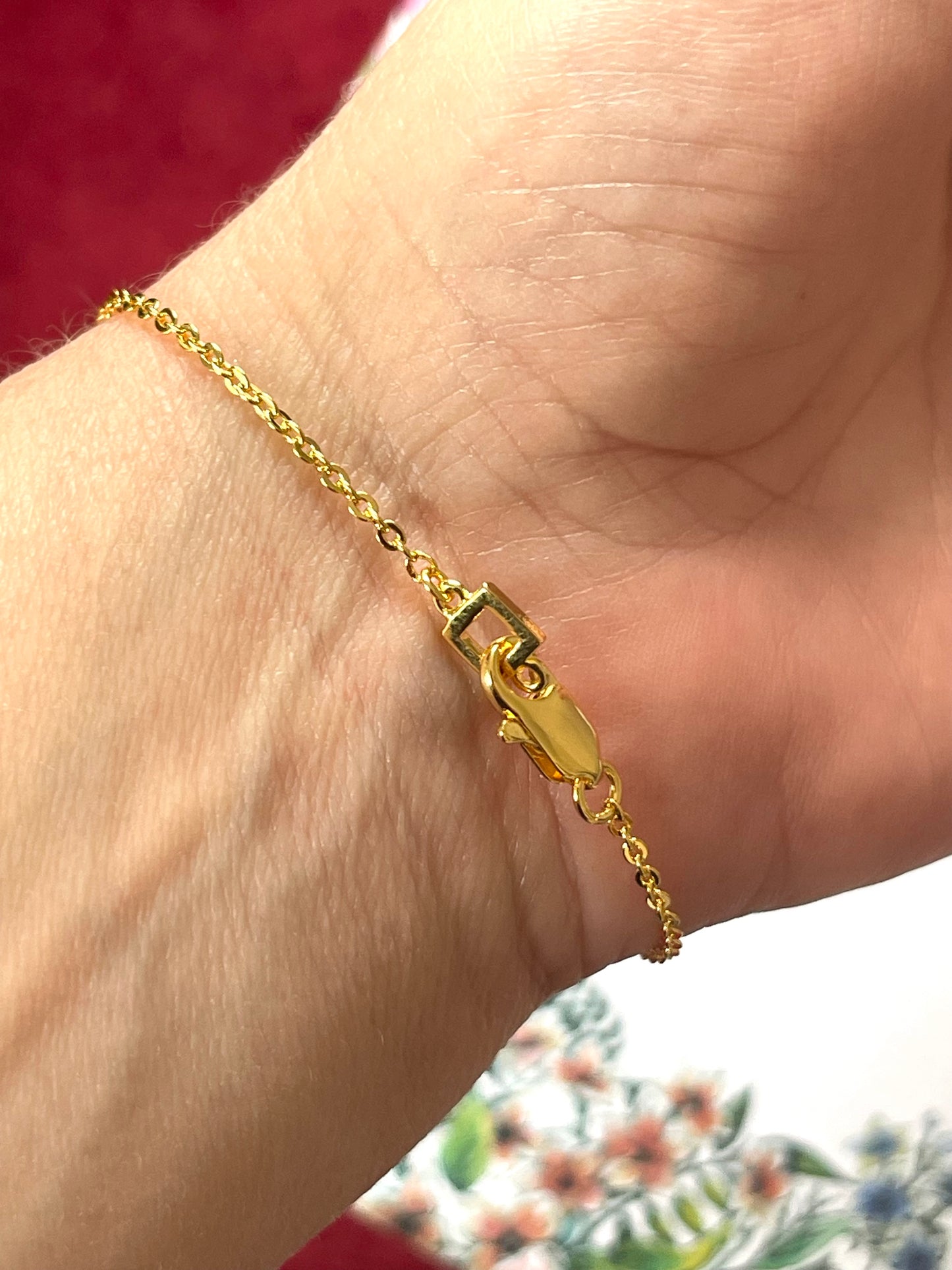 Dior I love Dior authentic vintage gold plated heart charms chain bracelet 2000