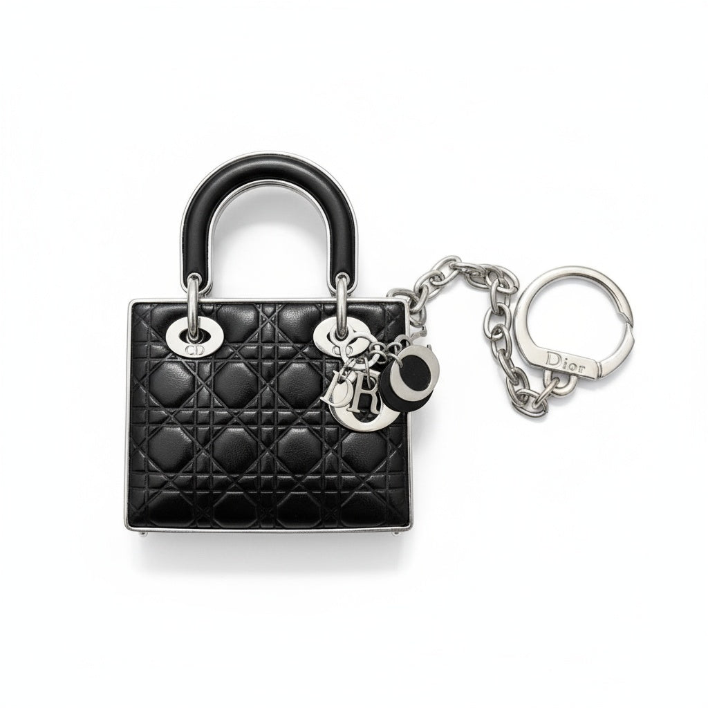 Bag Keychain / Bag Charm Mini Lady Dior Bag – UpcycledVintaByRania