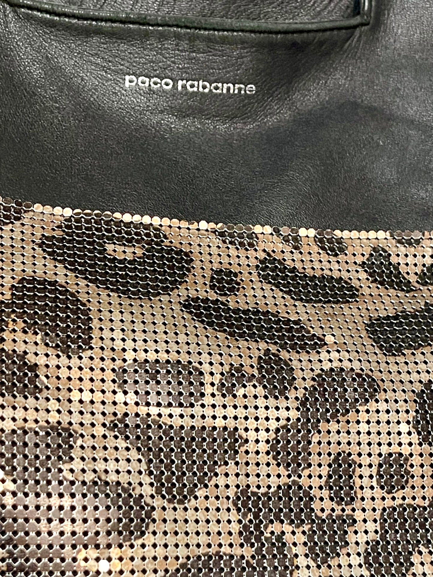 Paco Rabanne Reversible Metal Leather Bag
