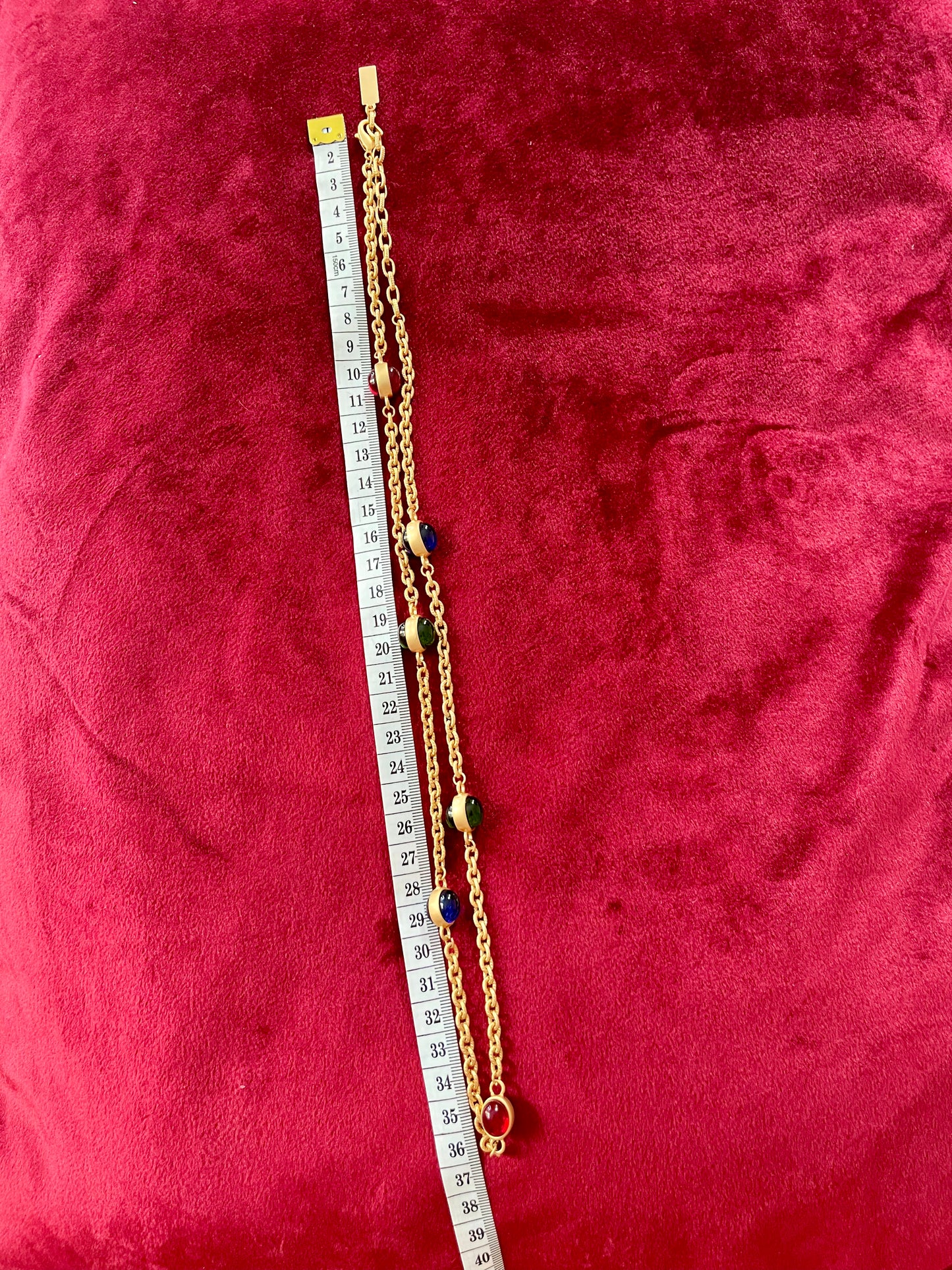 Floral Design Pendant Glass Beaded Necklace Style Vintage Yves Saint Laurent Christian Lacroix & Others