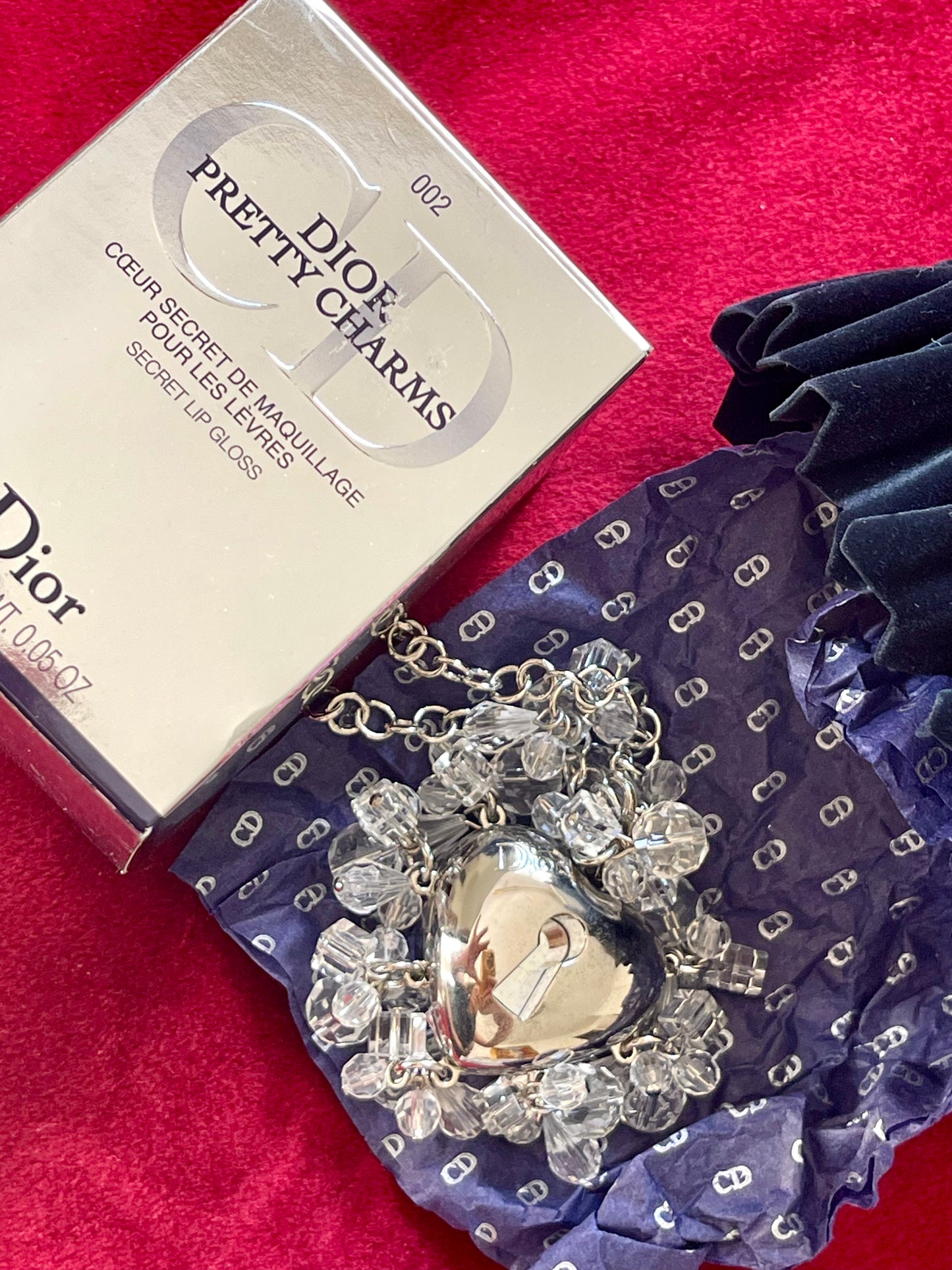 Vintage Dior Bag Charms by Swarovski - Collectible Mirror & Lip Gloss Compartment With Original Box