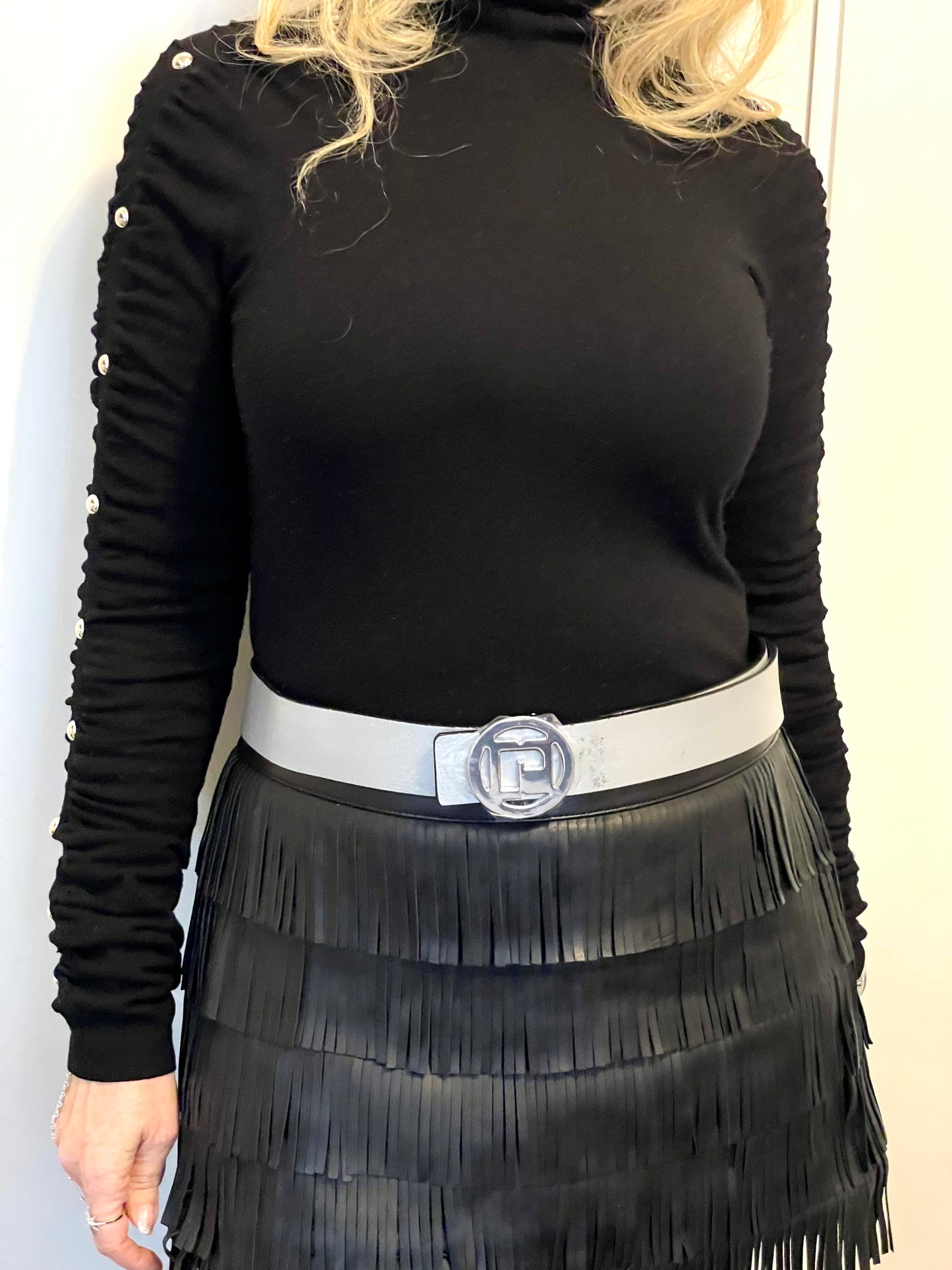 Paco Rabanne leather belt