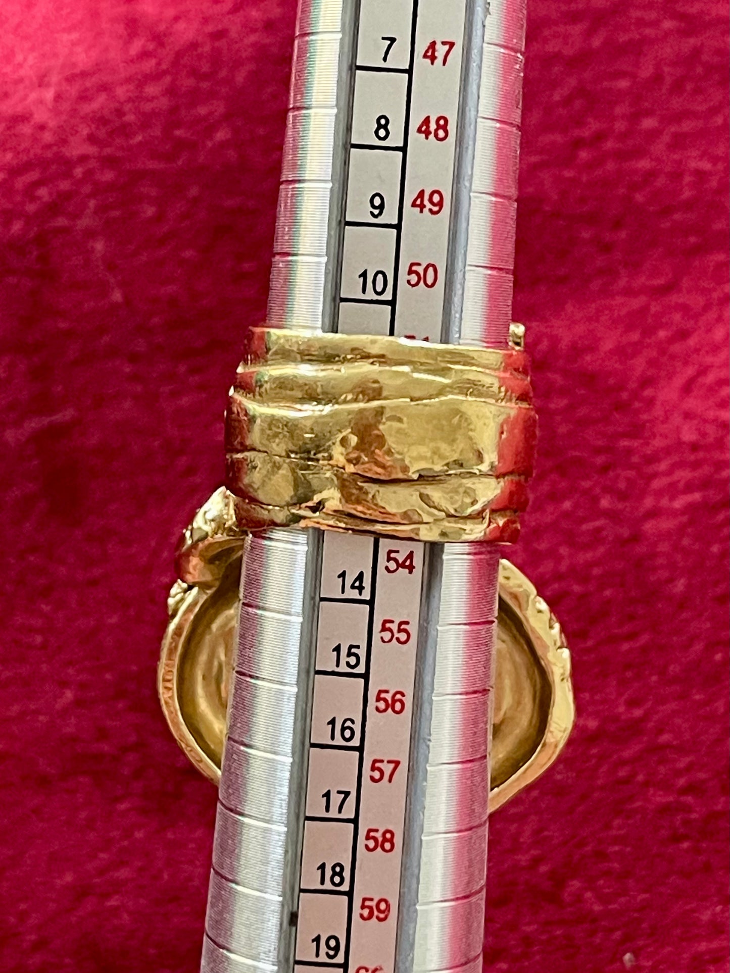 Yves Saint Laurent Vintage Arty Gold Rose Ring