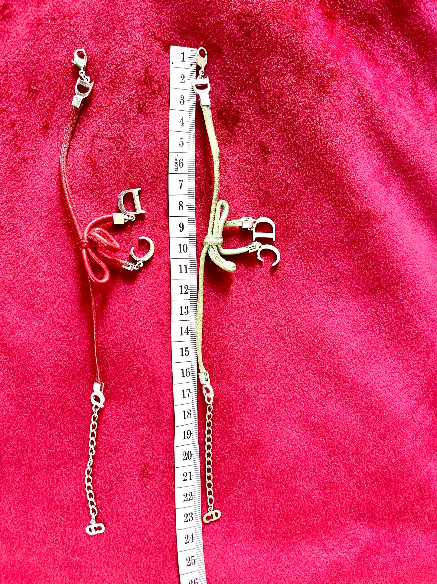 Dior Vintage Leather Charm Bracelets