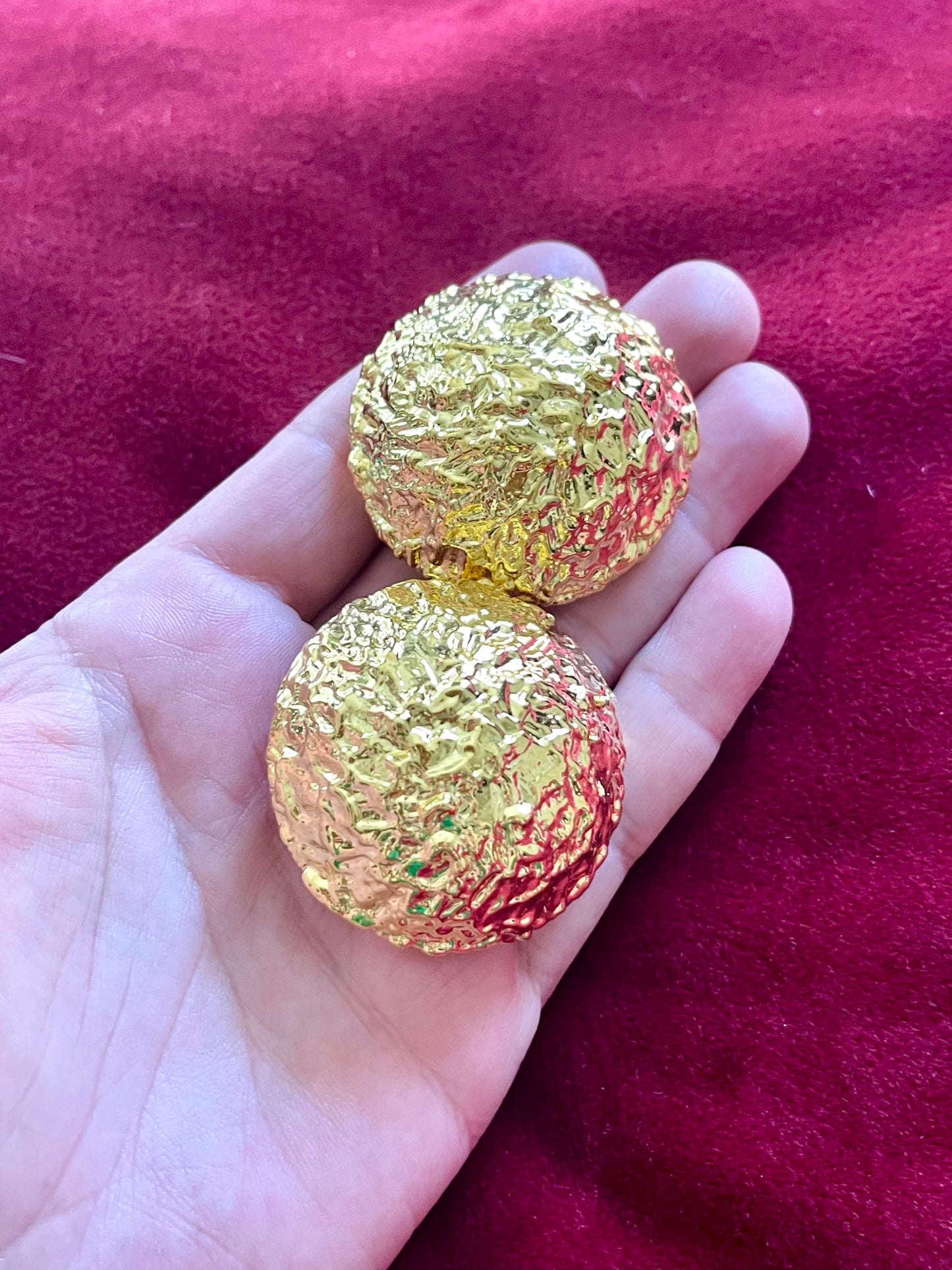 Vintage 80’s clip on earrings, repurposed with 18KG classic designer collectibles