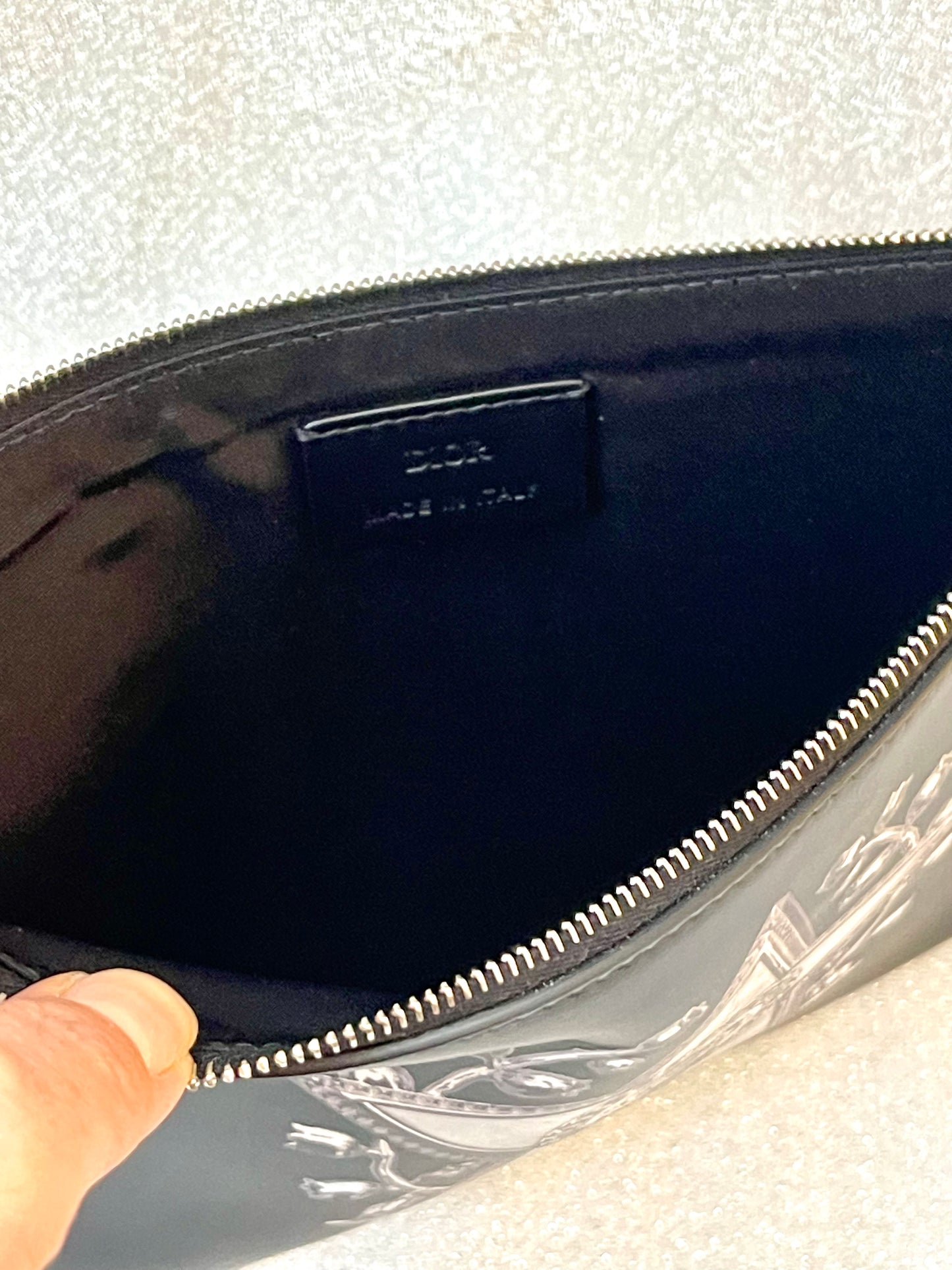 Star Dior Leather Clutch Authentic Unisex Bag