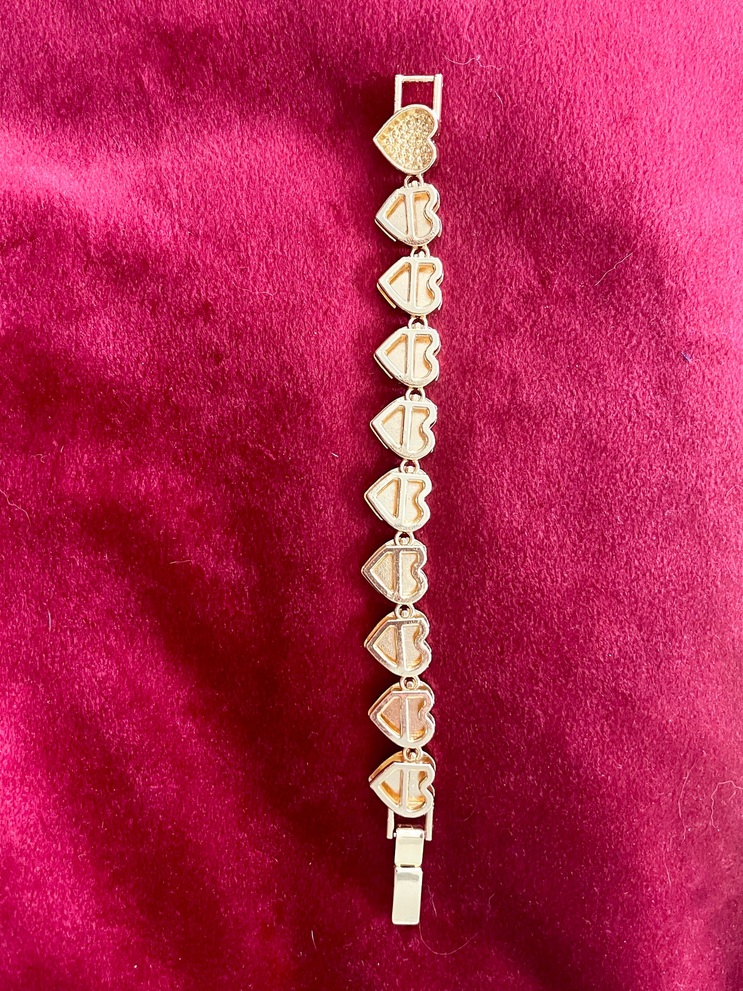 Iced Out Set Gold Rhinestones Chain Bracelets