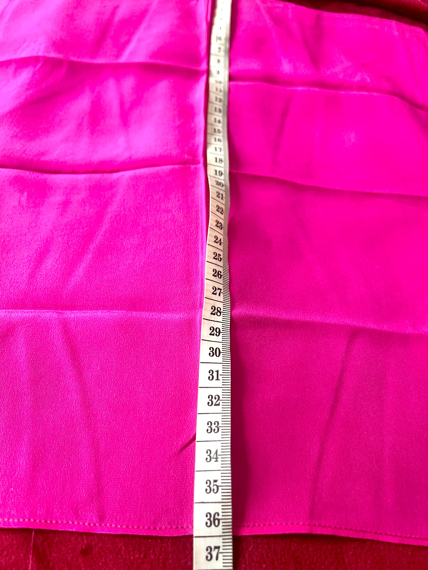 Vintage Dior silk scarf approximately 36 cm measurement With a measuring tape