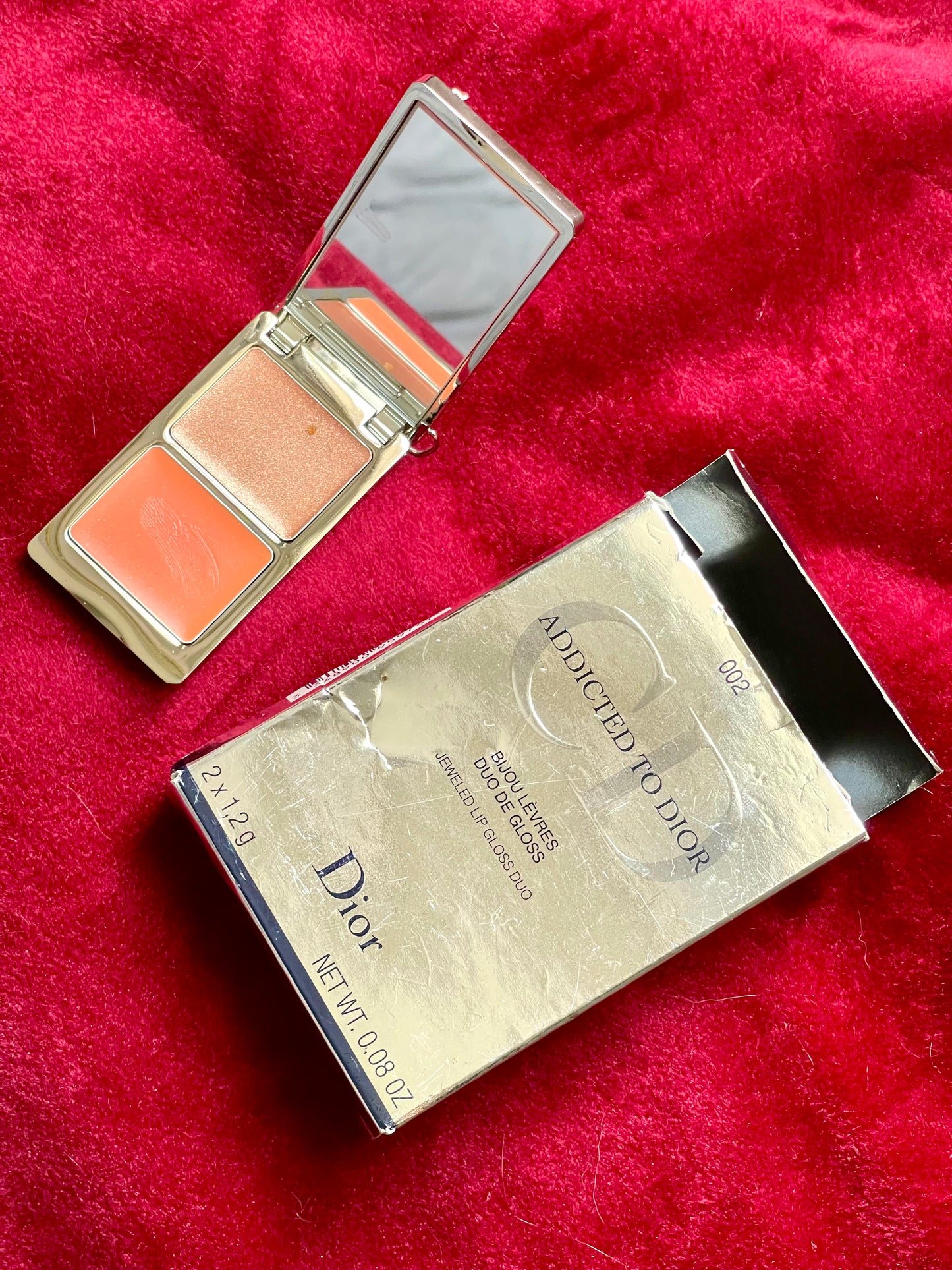 Addicted to Dior Vintage 2000 Dior bag charm mirror lipgloss new authentic Avenue Montaigne Paris