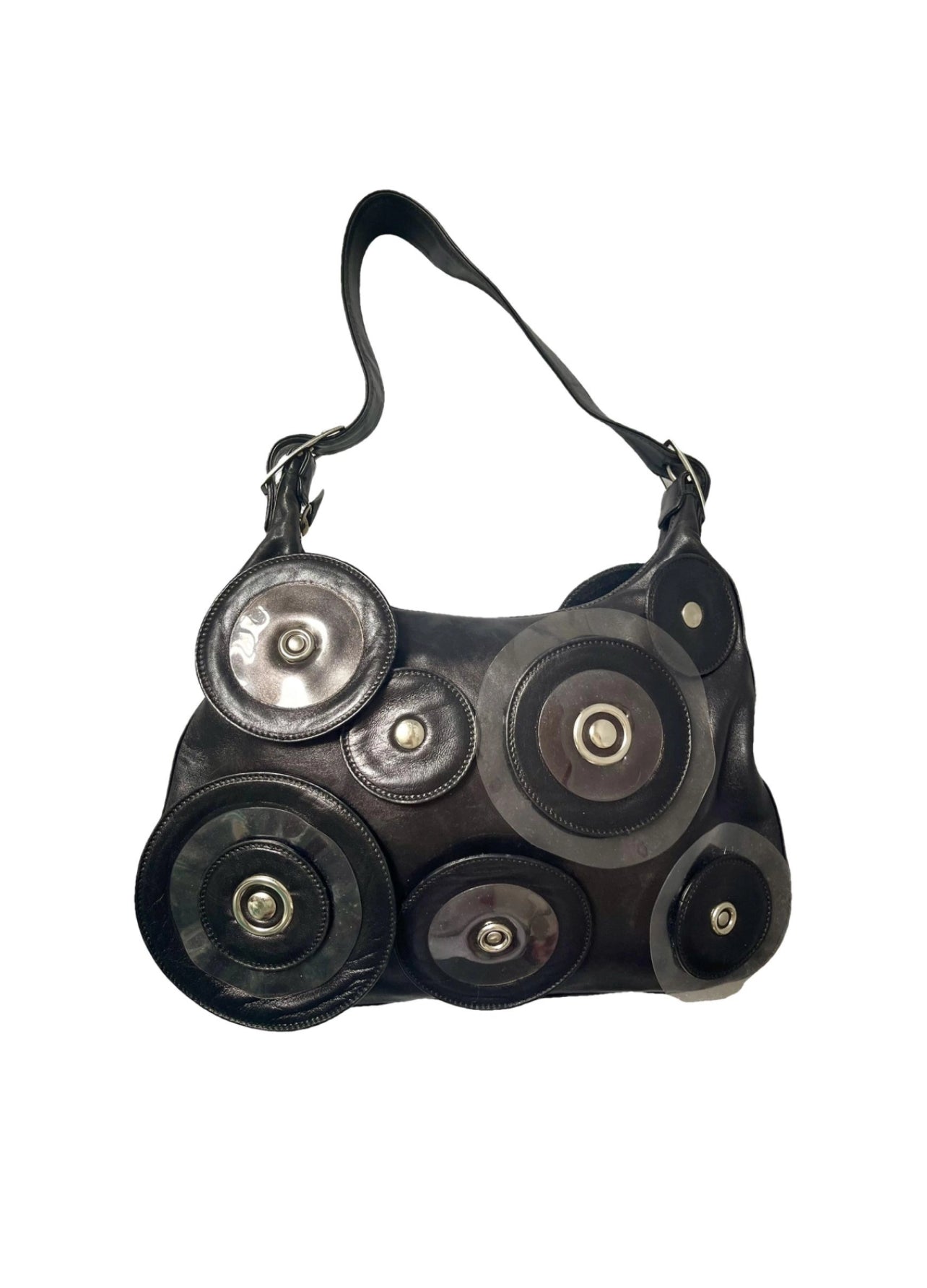 70's仏paco rabanneバッグ Style 70's Vintage Paco Rabanne Leather Bag – UpcycledVintaByRania