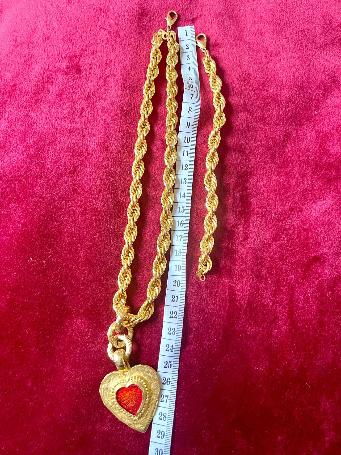 Lancôme Vintage Pendant 80’s Jewelry Set