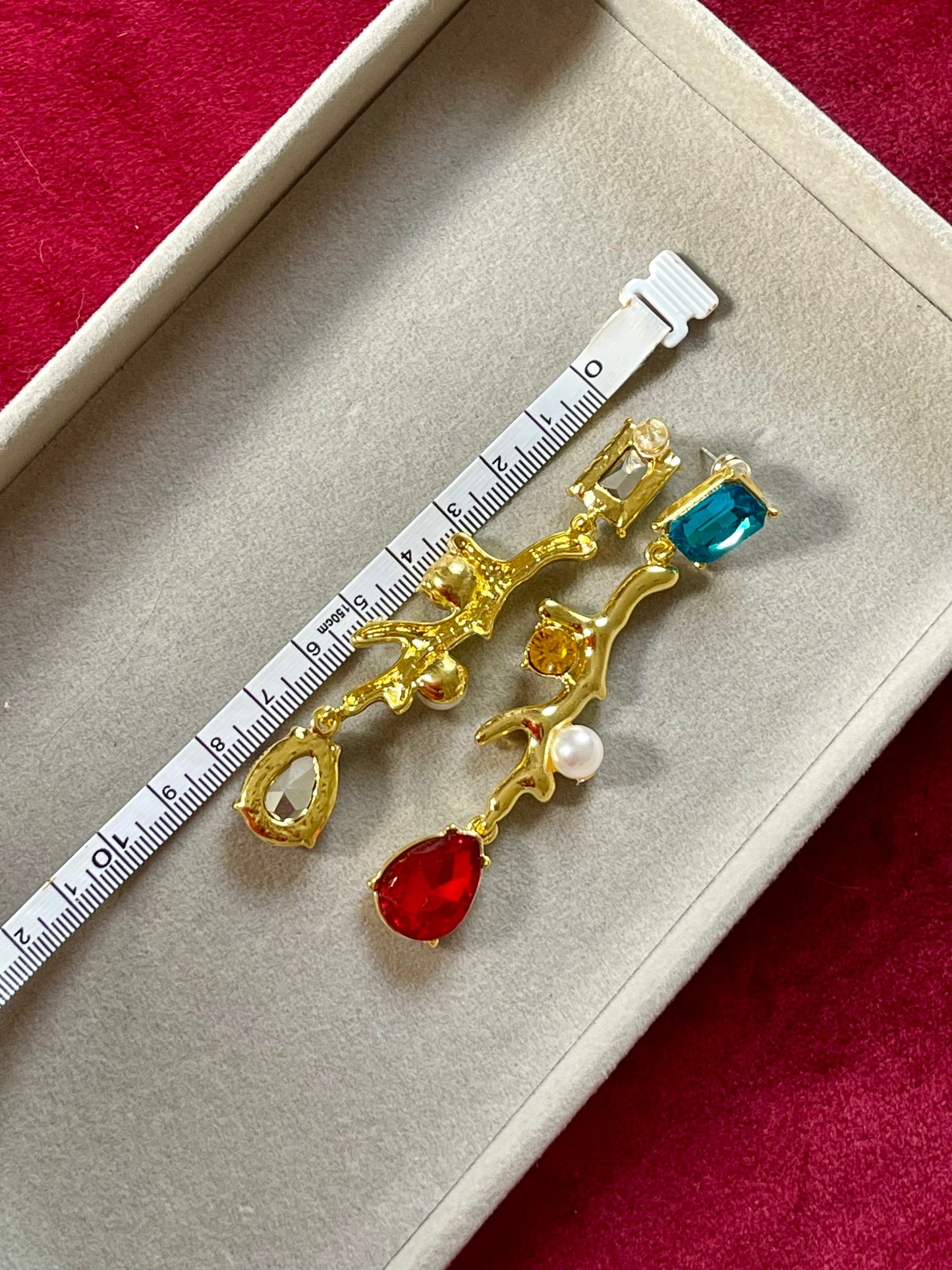 Gold Branch Design Metal Earrings