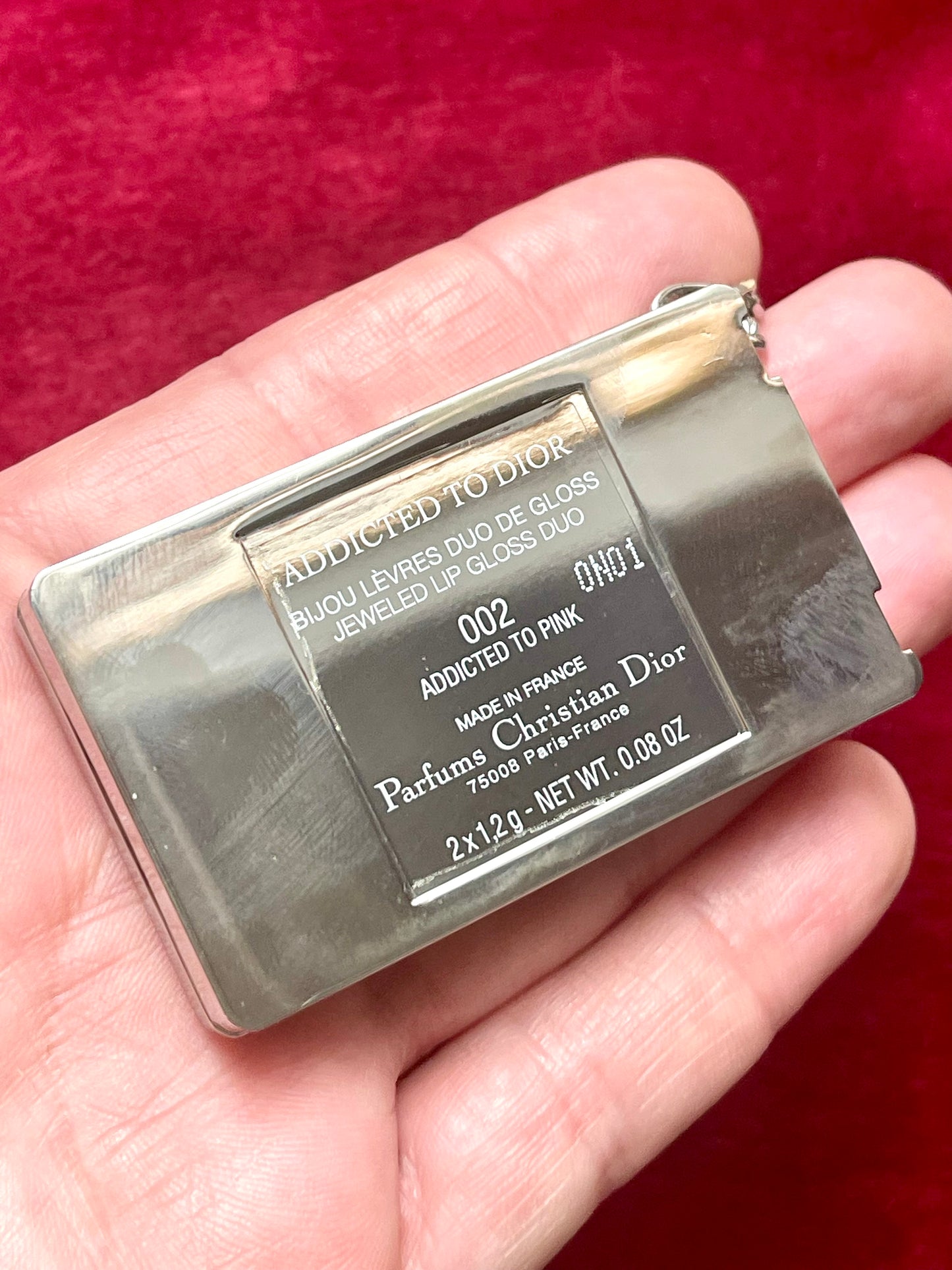Addicted to Dior Vintage 2000 Dior bag charm mirror lipgloss new authentic Avenue Montaigne Paris