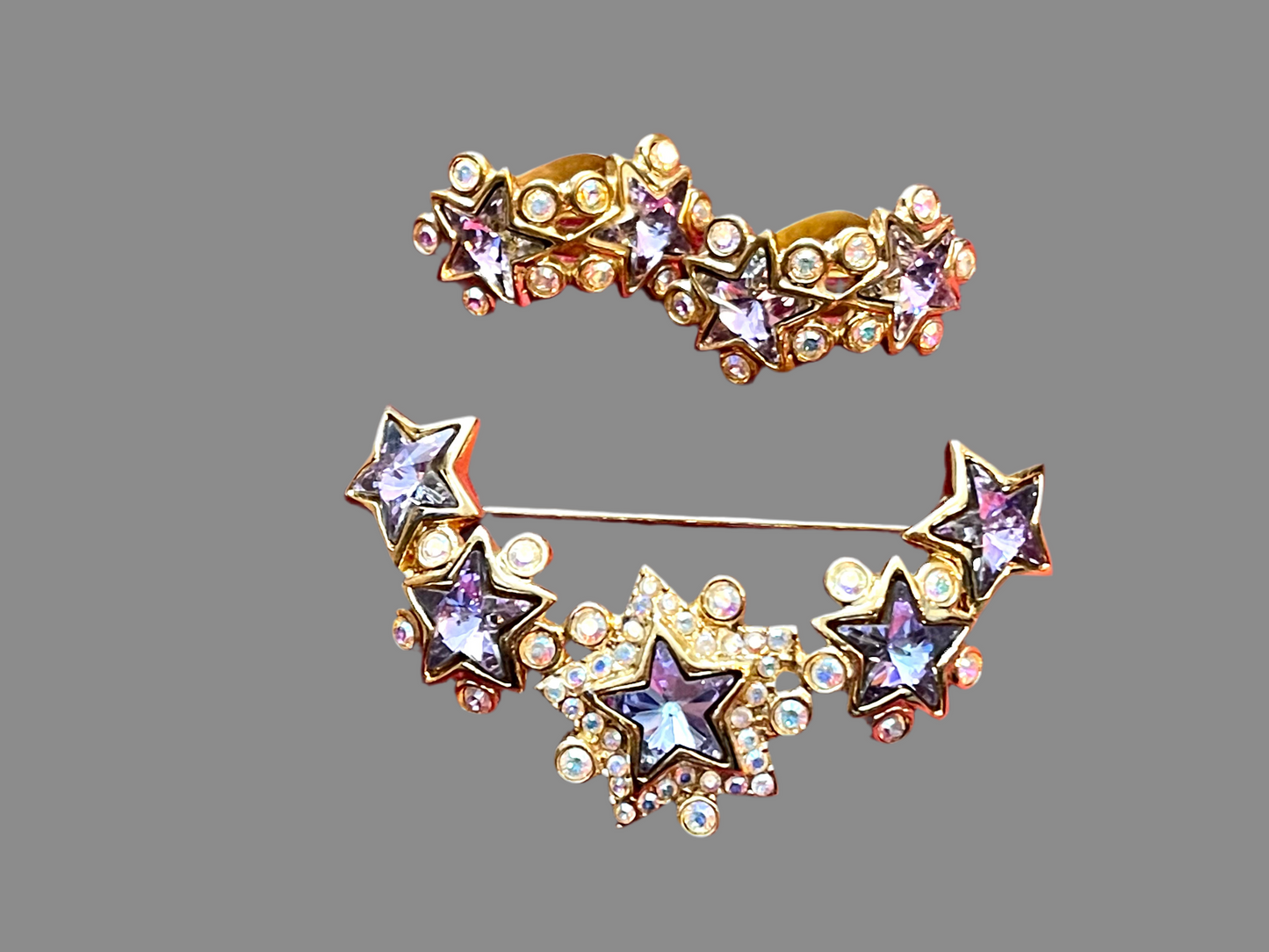 Yves Saint Laurent Estrella Raro Vintage Auténtico Conjunto