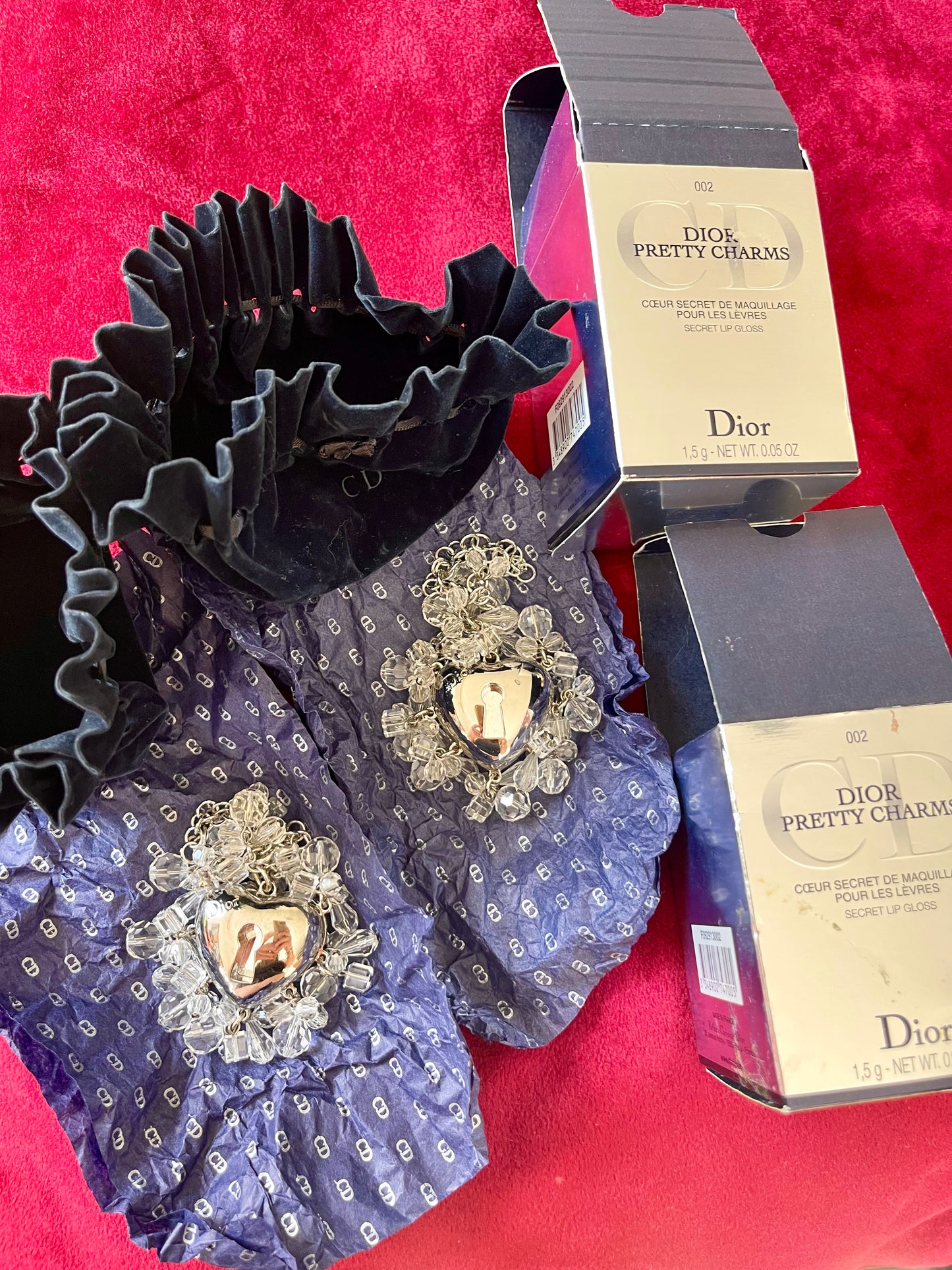 Vintage Dior Bag Charms by Swarovski - Collectible Mirror & Lip Gloss Compartment With Original Box