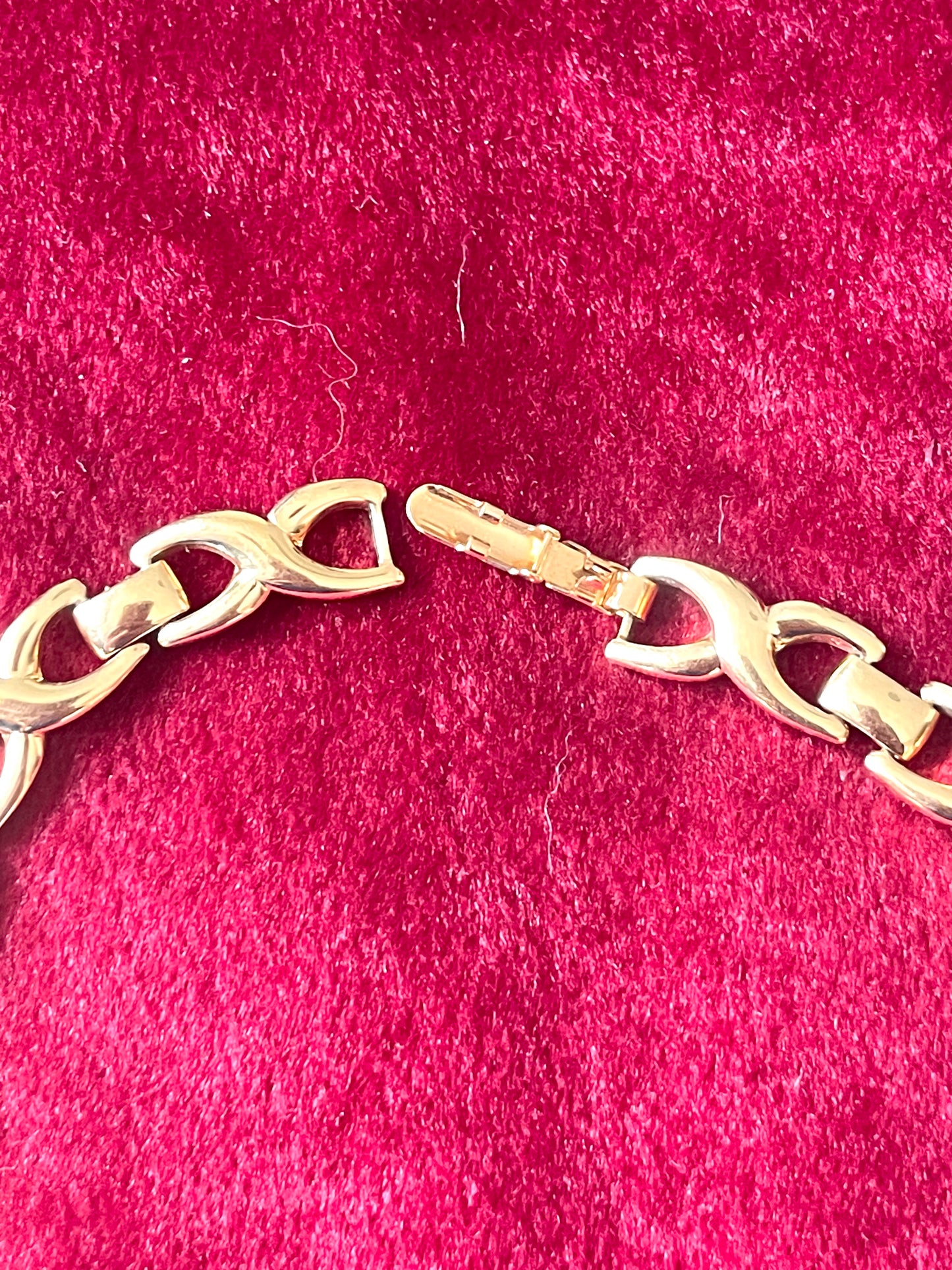 Vintage Escada Colgante Dorado Corazón Monet Collar