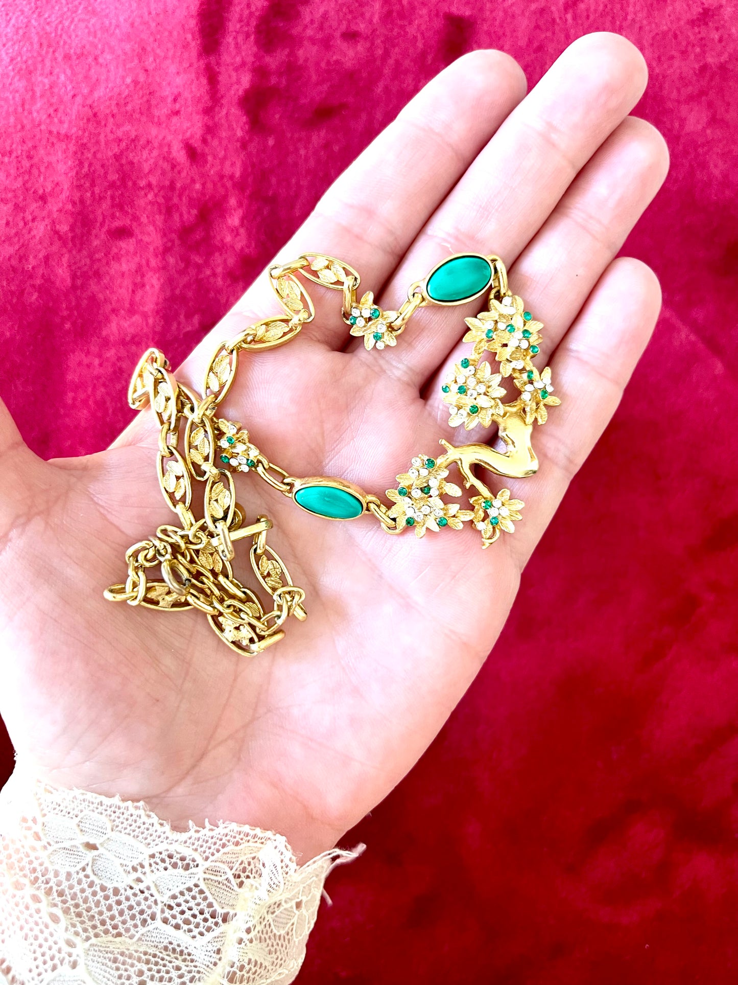Collar de cadena dorada vintage Orena – Colección años 80