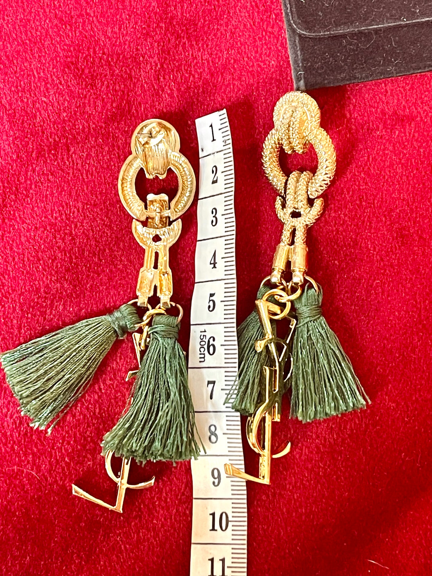 Vintage Yves Saint Laurent Charms Pendants Earrings Repurposed