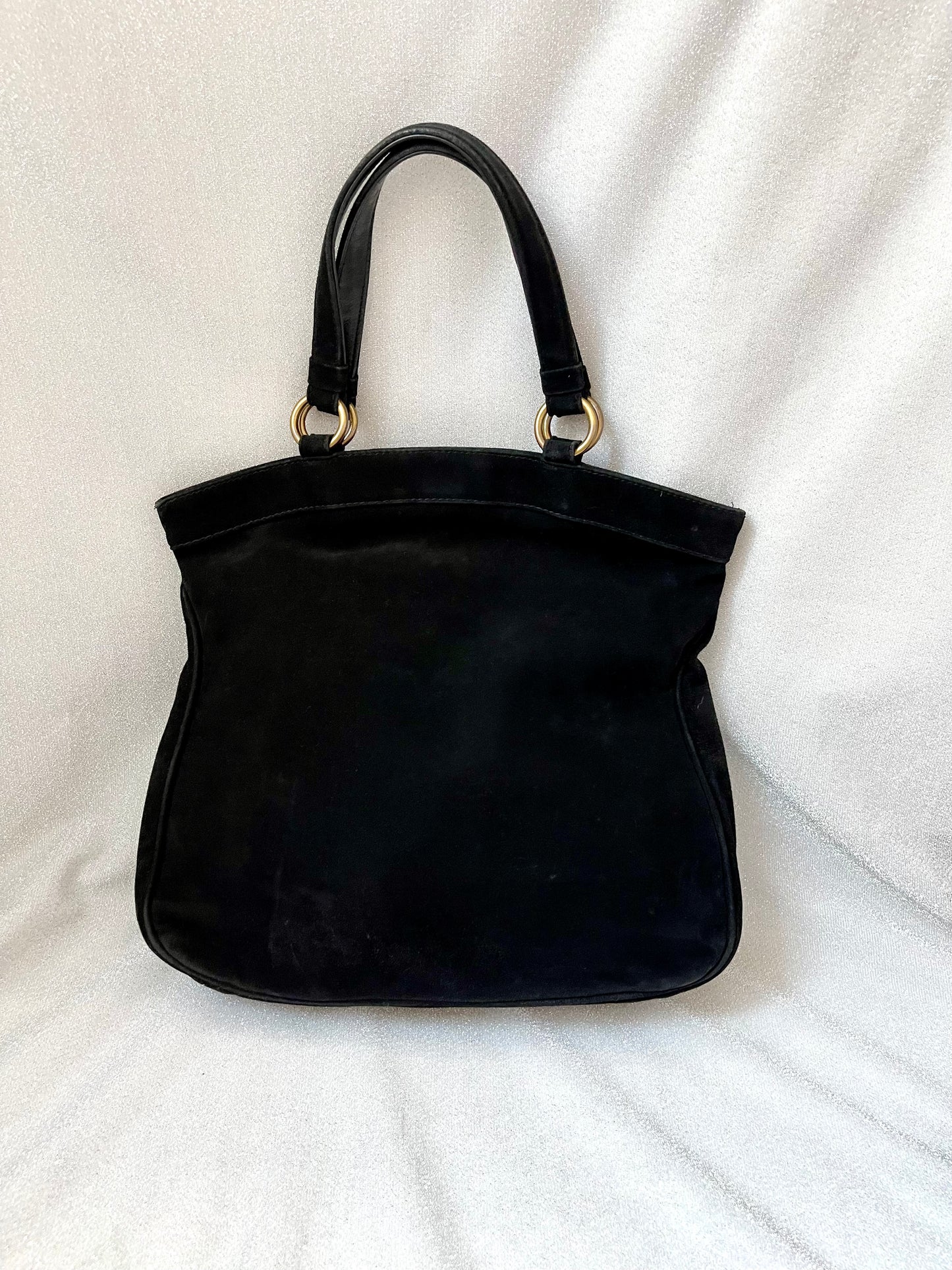 Vintage Paco Rabanne Suede Leather Bag