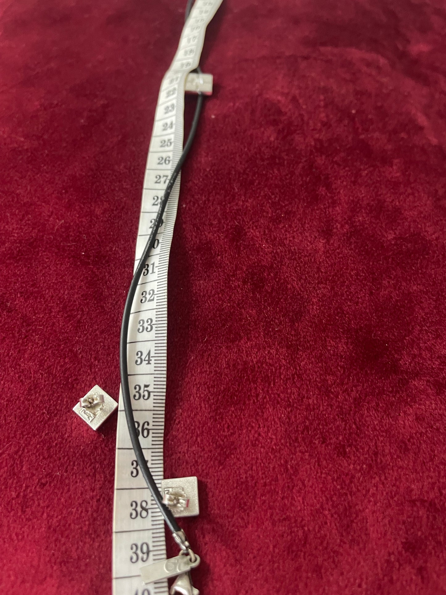 Yves Saint Laurent Vintage Silver 925 Earrings & Necklace Jewelry Set – Very Good Condition