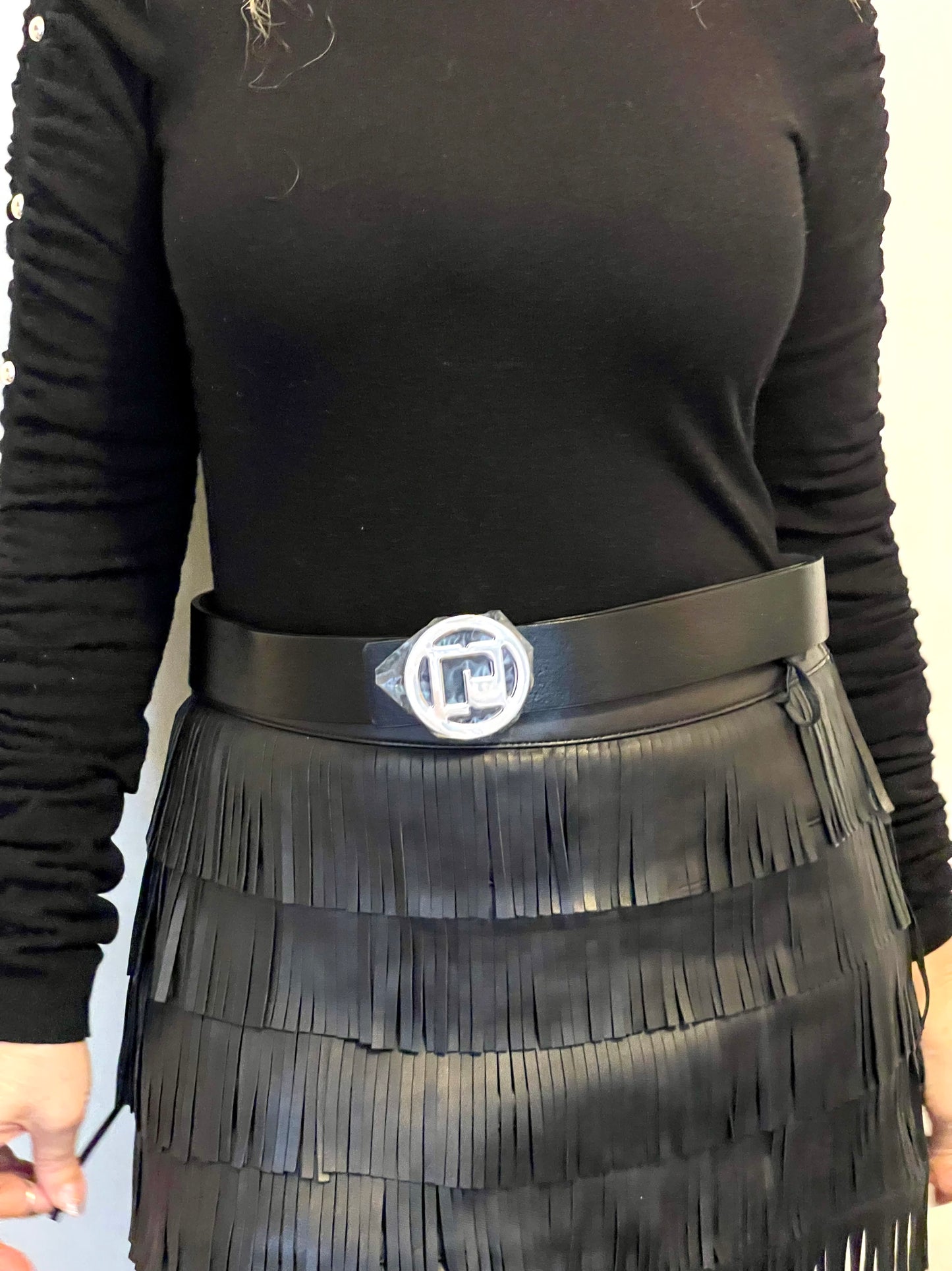 Paco Rabanne leather belt