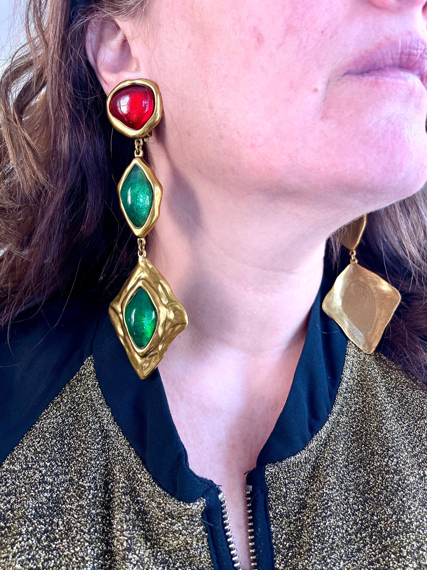 Les boucles d'oreilles XXL Art Nouveau