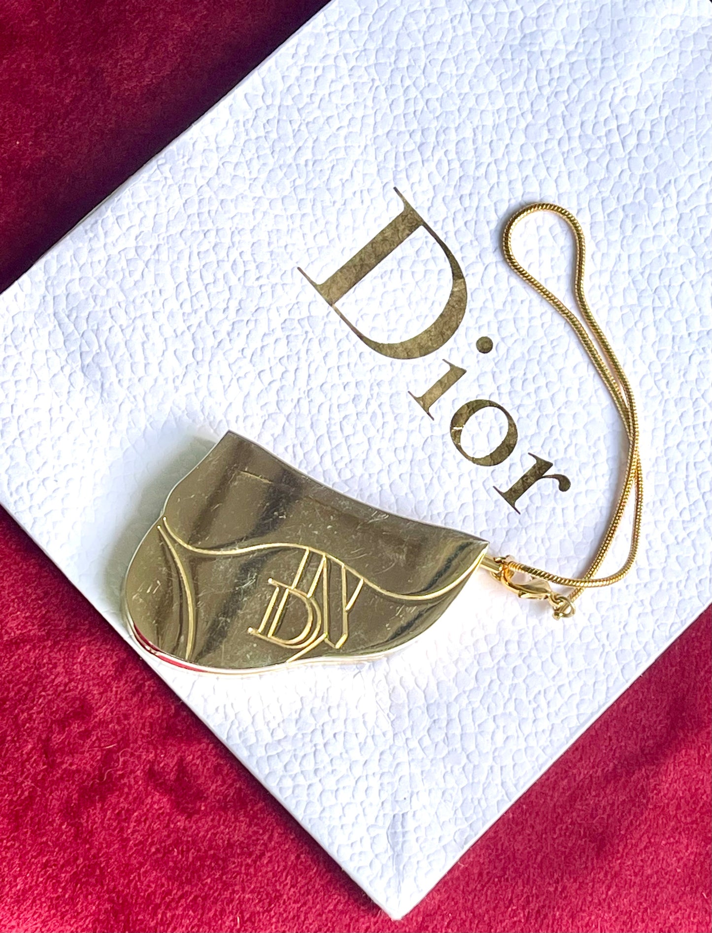 Dior saddle keychain makeup vintage rare