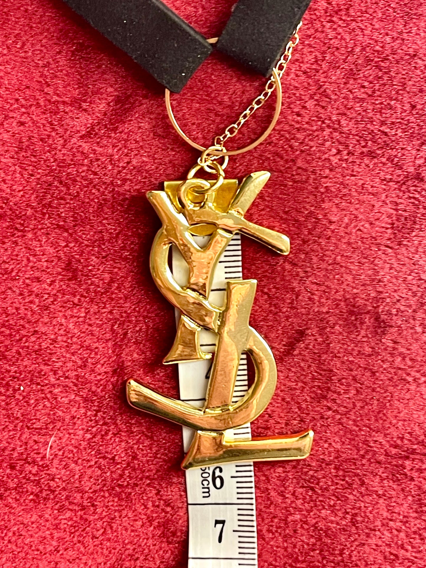 YSL Vintage Refurbished Charm Pendant Necklace