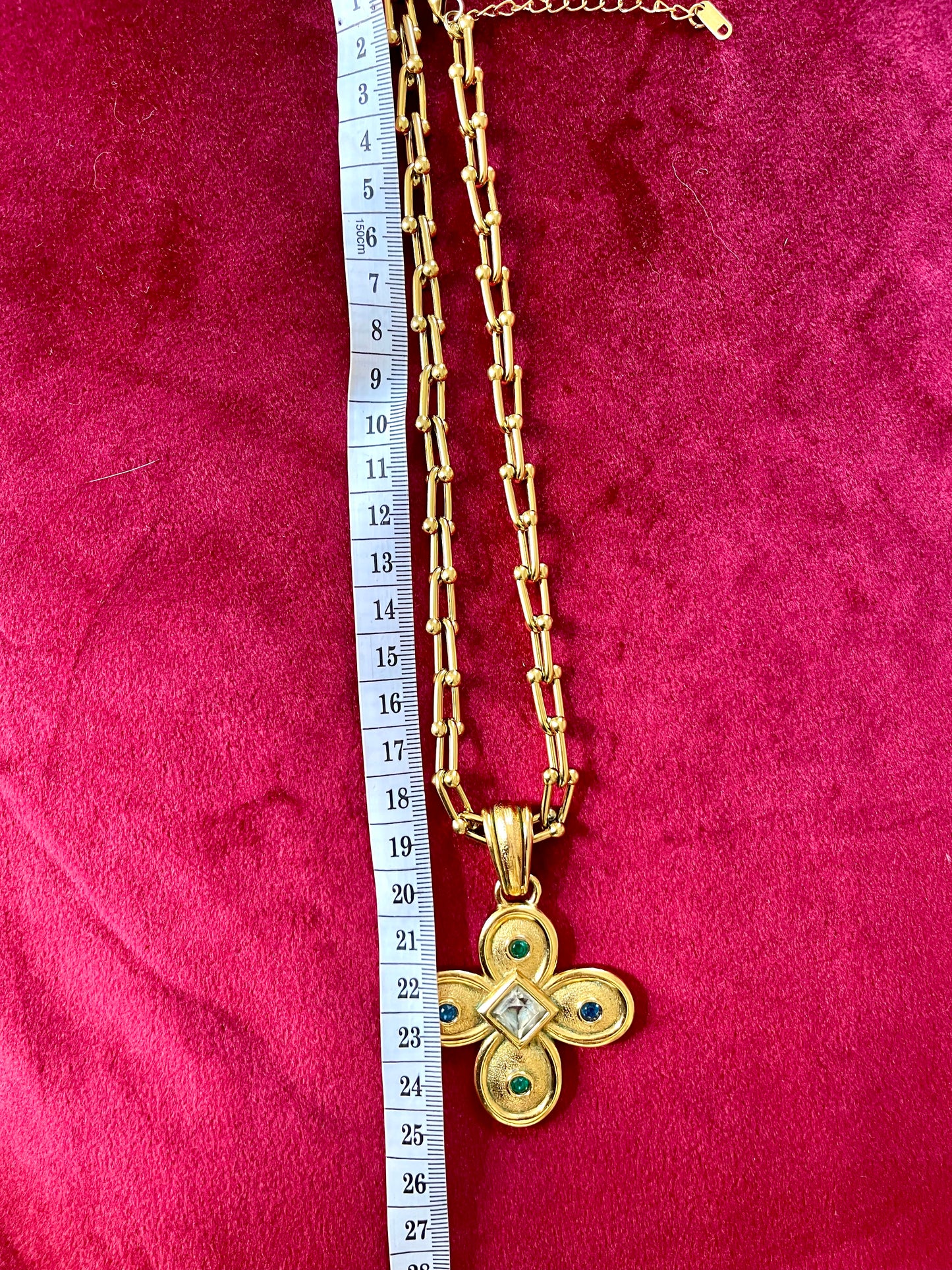 Raro estilo colgante vintage de los años 80 Yves Saint Laurent Christian Lacroix