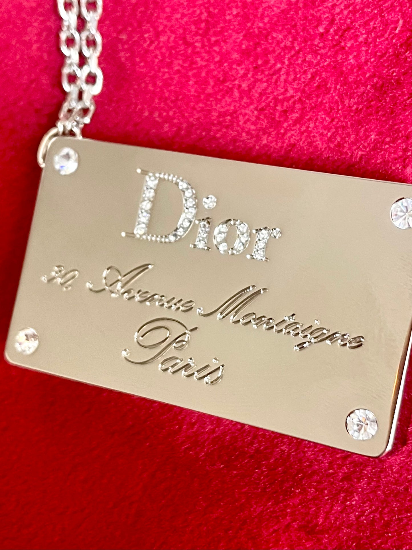 Addicted to Dior Vintage 2000 Dior bag charm mirror lipgloss new authentic Avenue Montaigne Paris