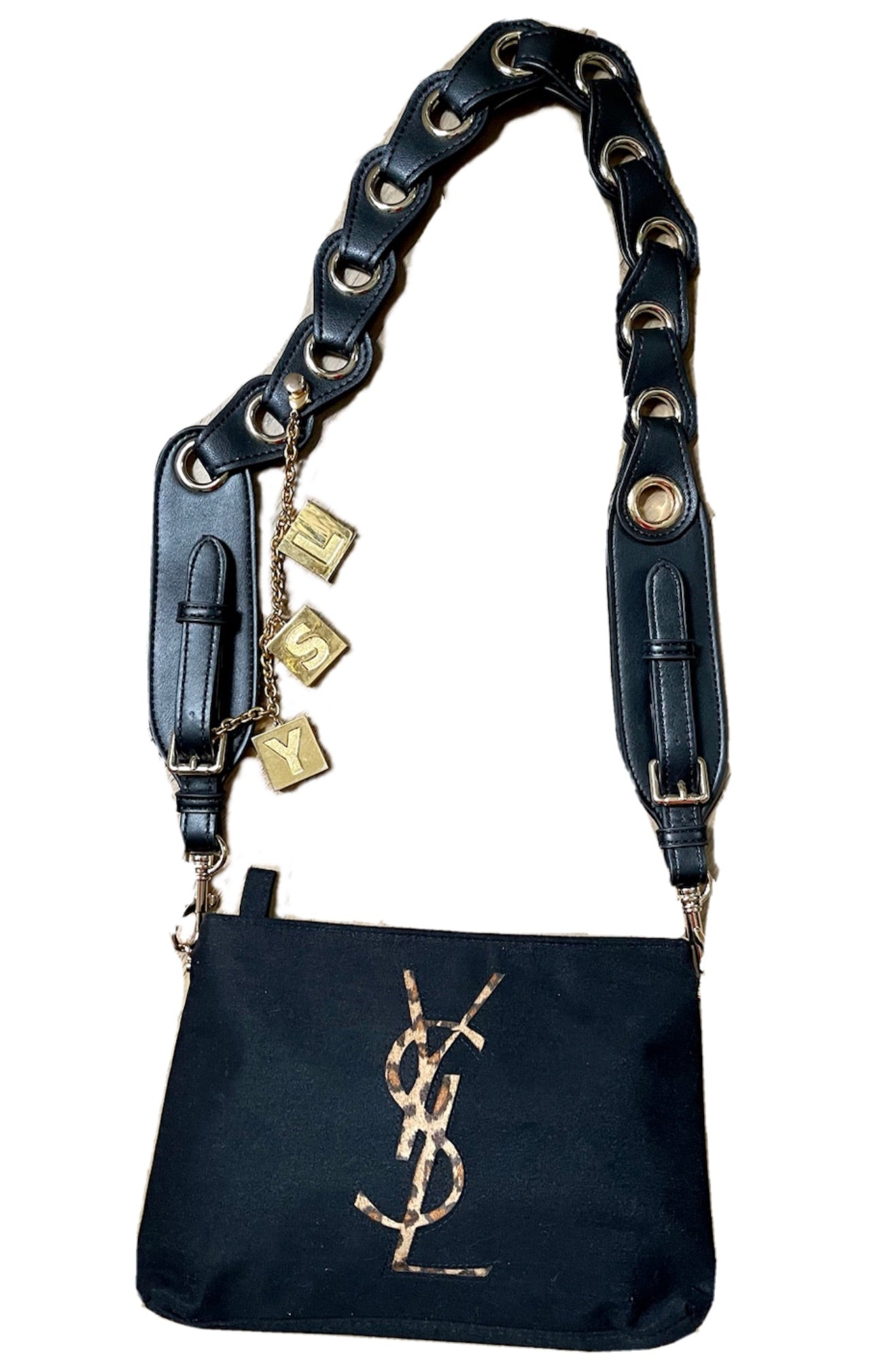 YSL Yves Saint Laurent vintage 2000 makeup bracelet very good condition on red velvet background on bag