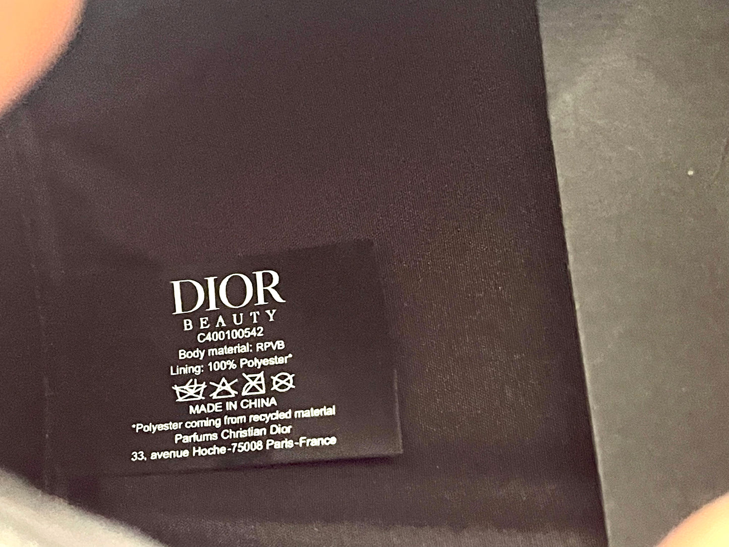 Cylinder Dior Homme Customized Pouch Bag