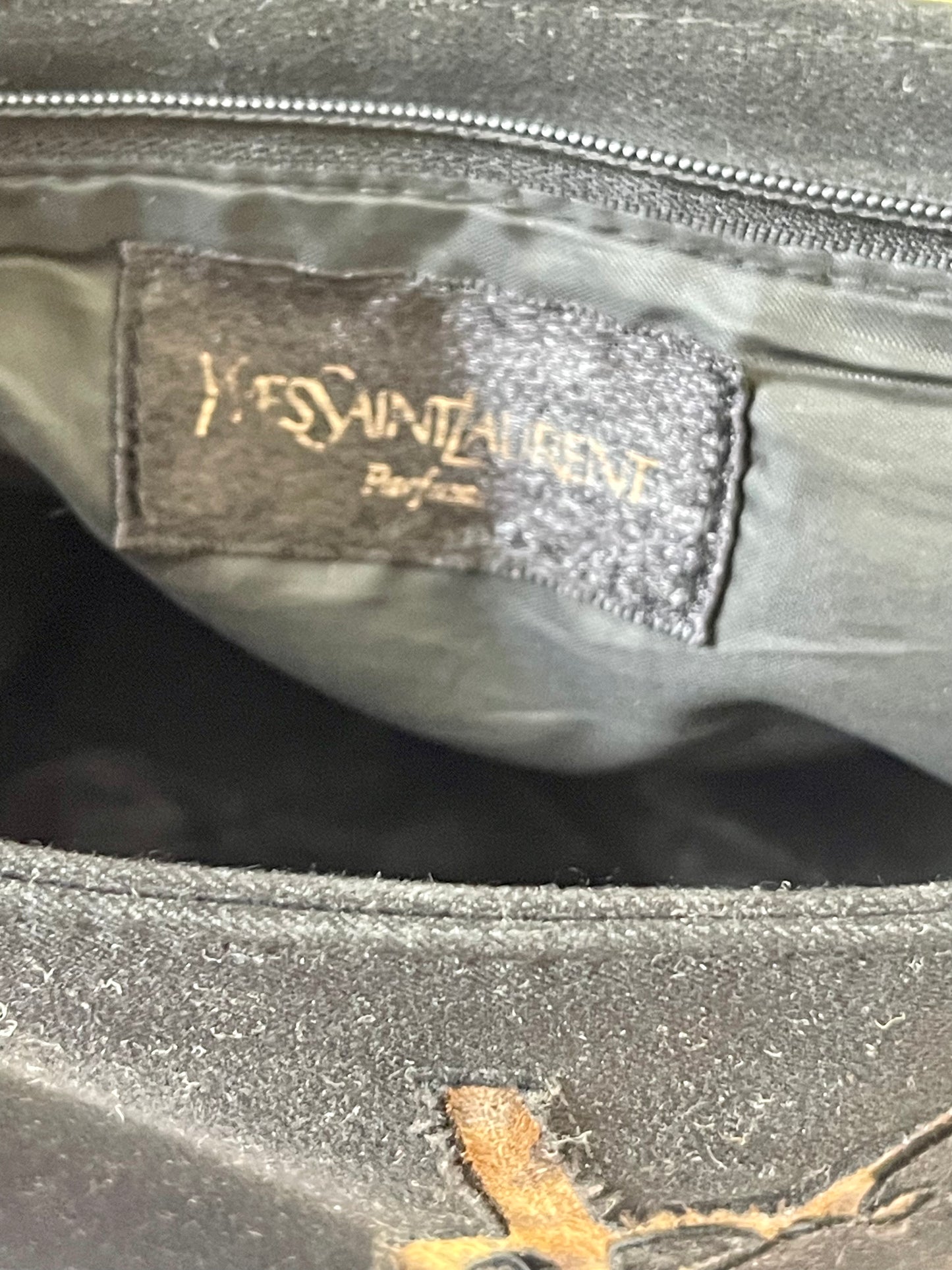 Customized Black YSL Pouch Crossbody