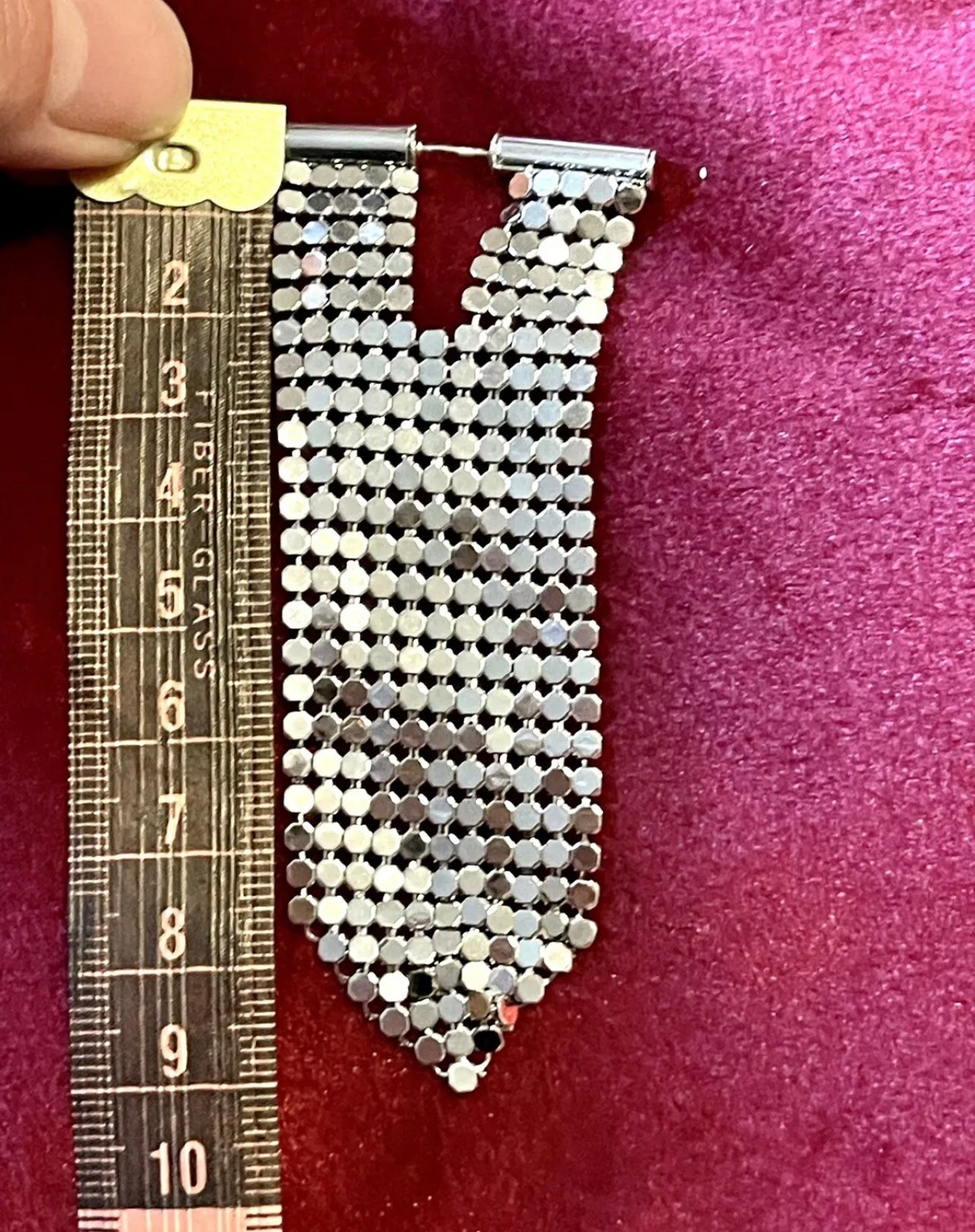 Rectangular Pixel Earrings Silver Color