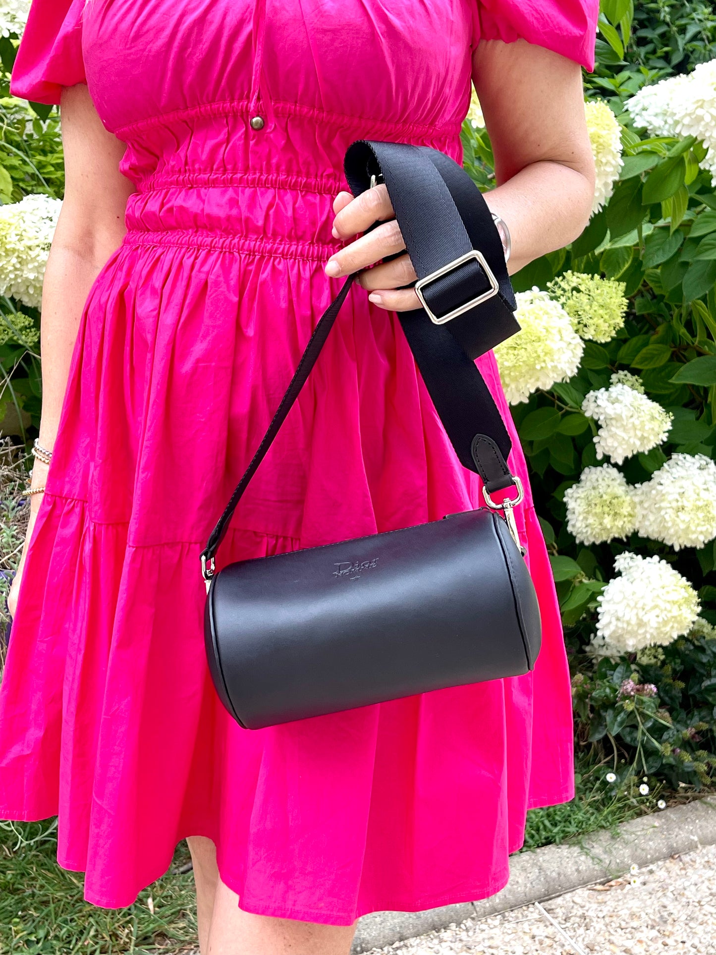 Dior Homme Women bags accessories charm black leather modified Prada strap crossbody shoulder Fanny pack