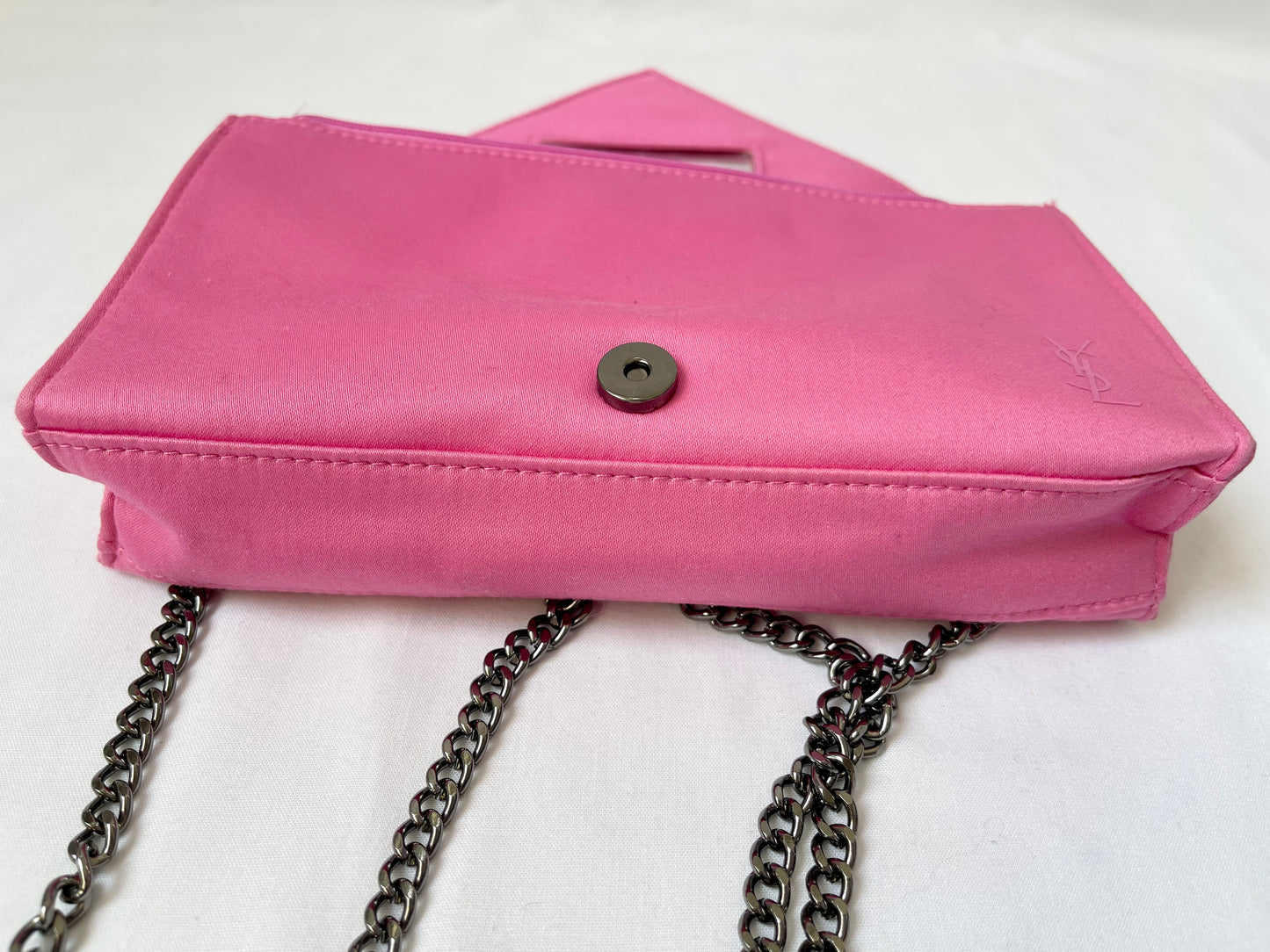 Up cycled YSL pink pouch