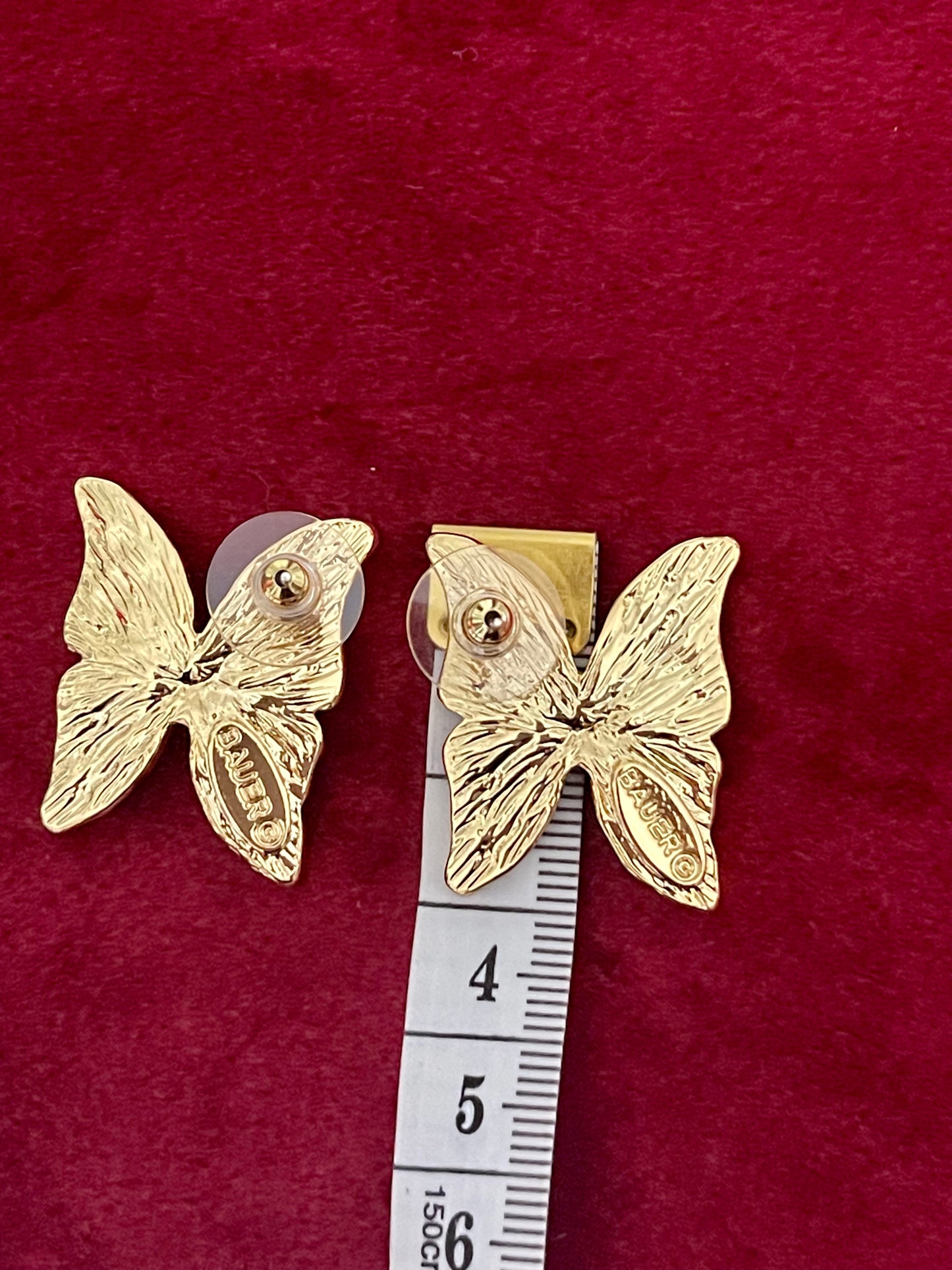 Vintage Design Green Butterfly Earrings