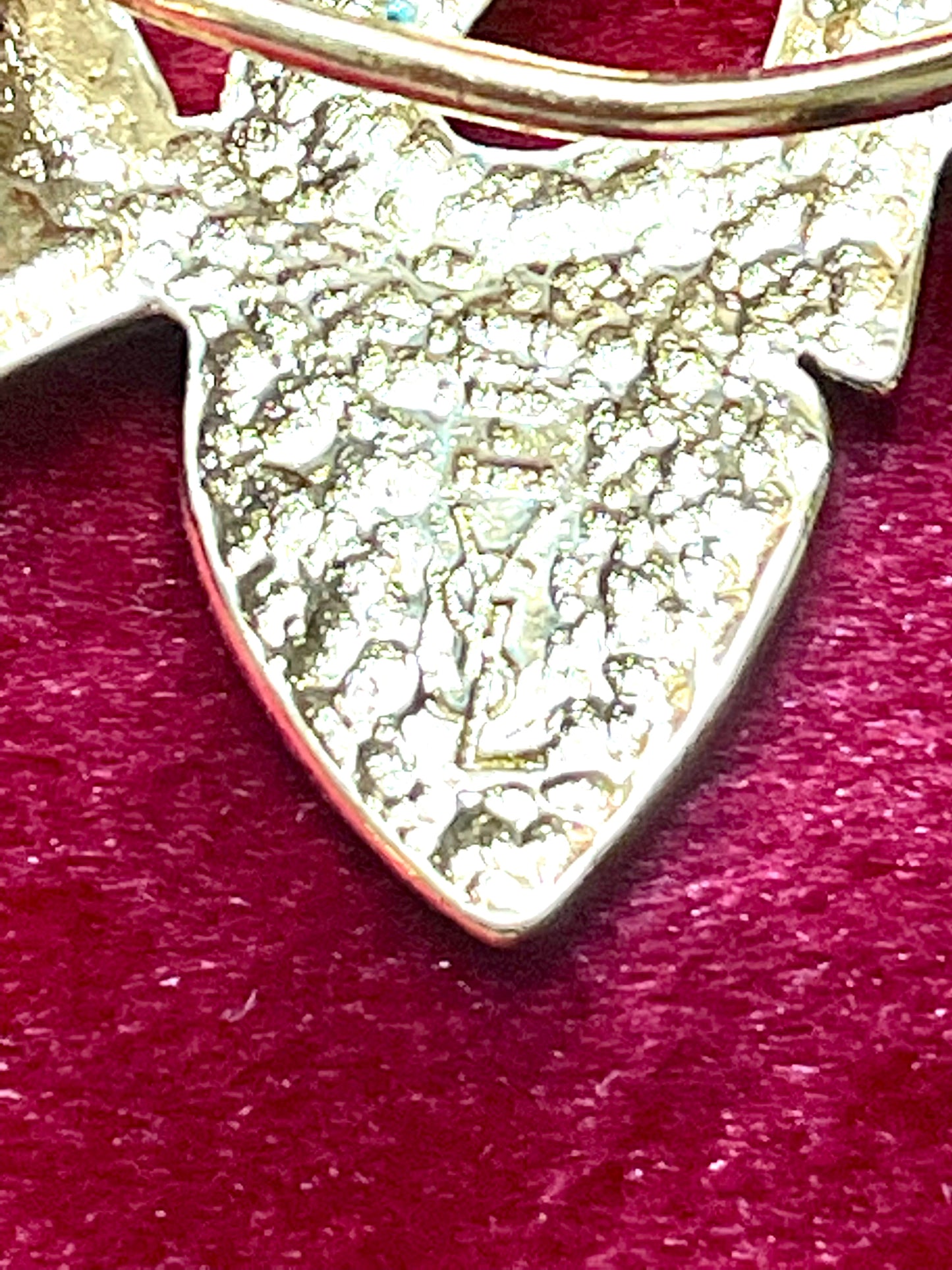 Rare Authentic Vintage YSL Heart Scarf Holder