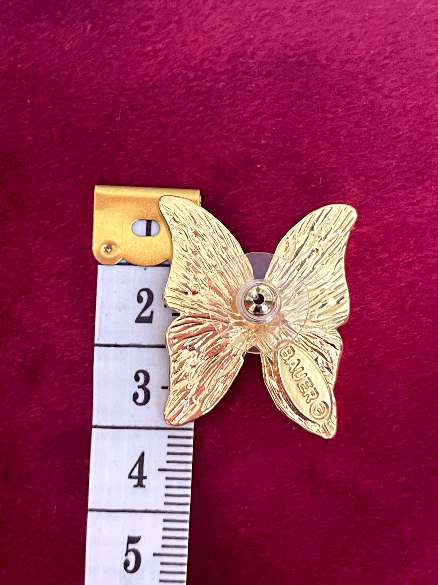 Vintage Design Pink Butterfly Earrings