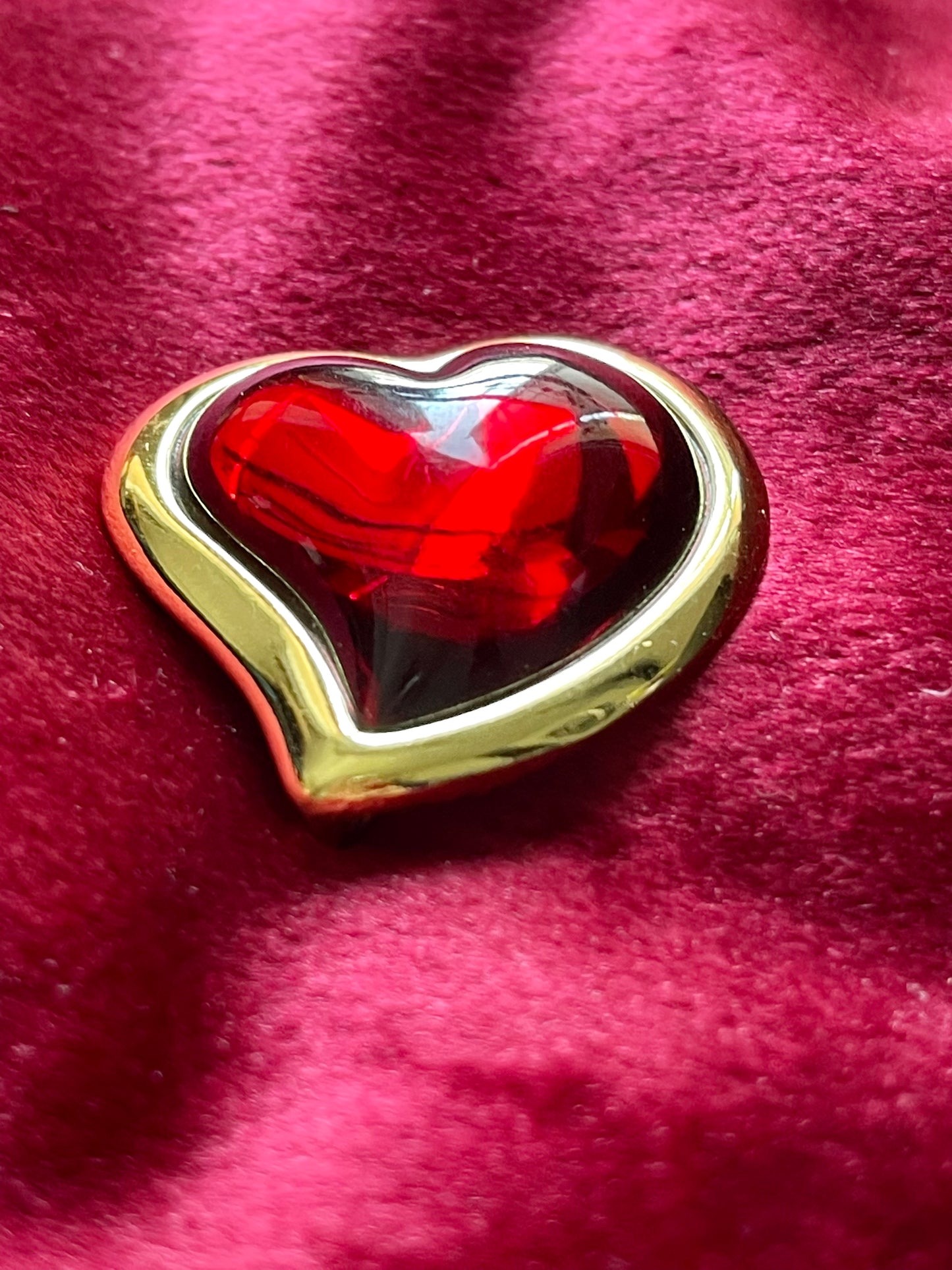 Rare Arty Heart Authentic Yves Saint Laurent