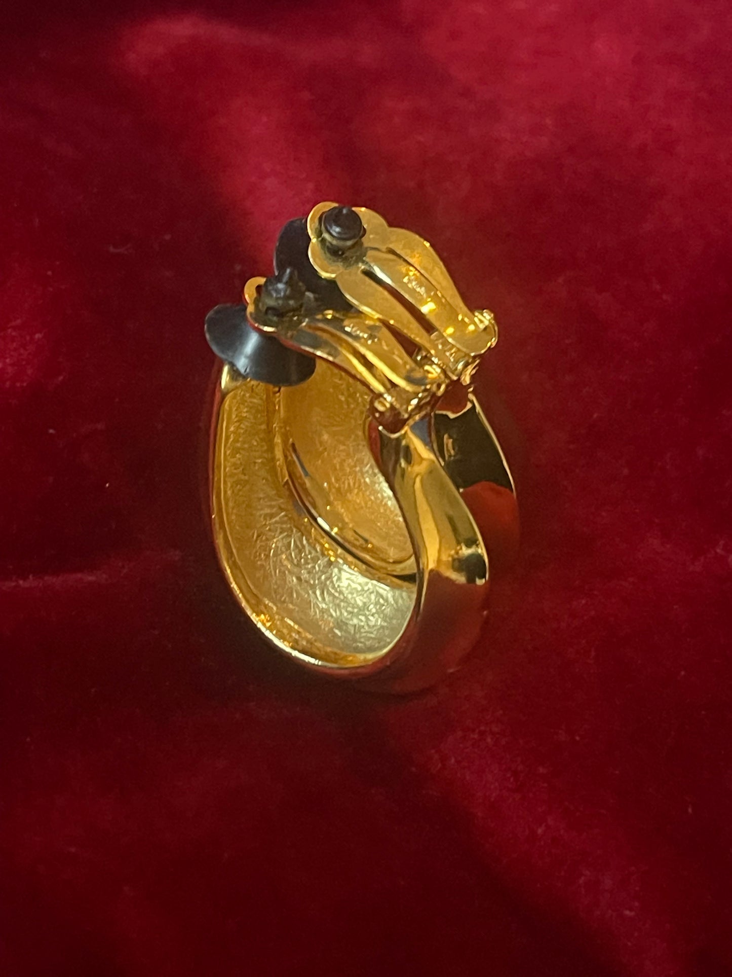 Vintage Yves Saint Laurent Hoop 80s Earrings